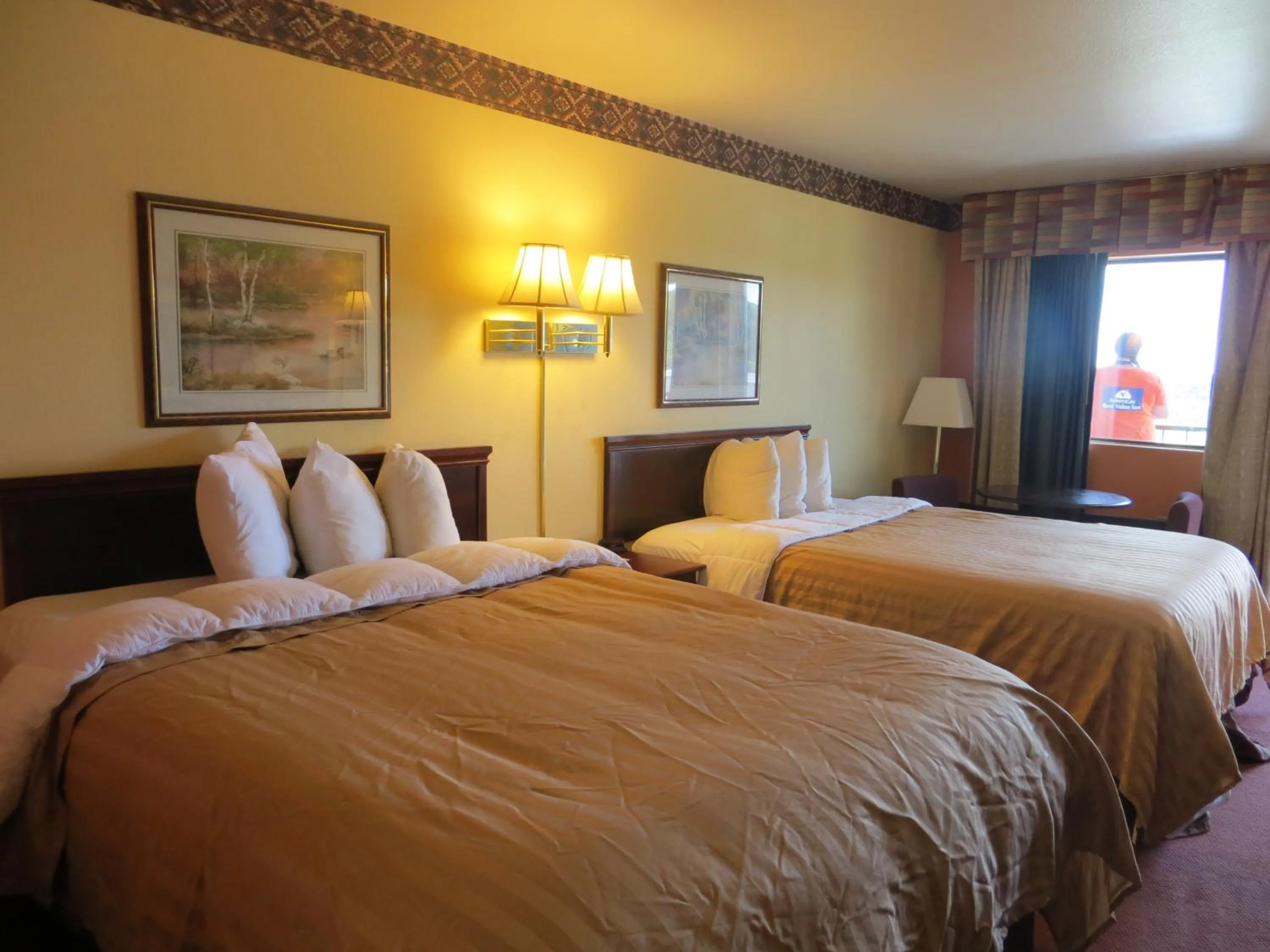 Bed in Motel 6-Ozark, AR