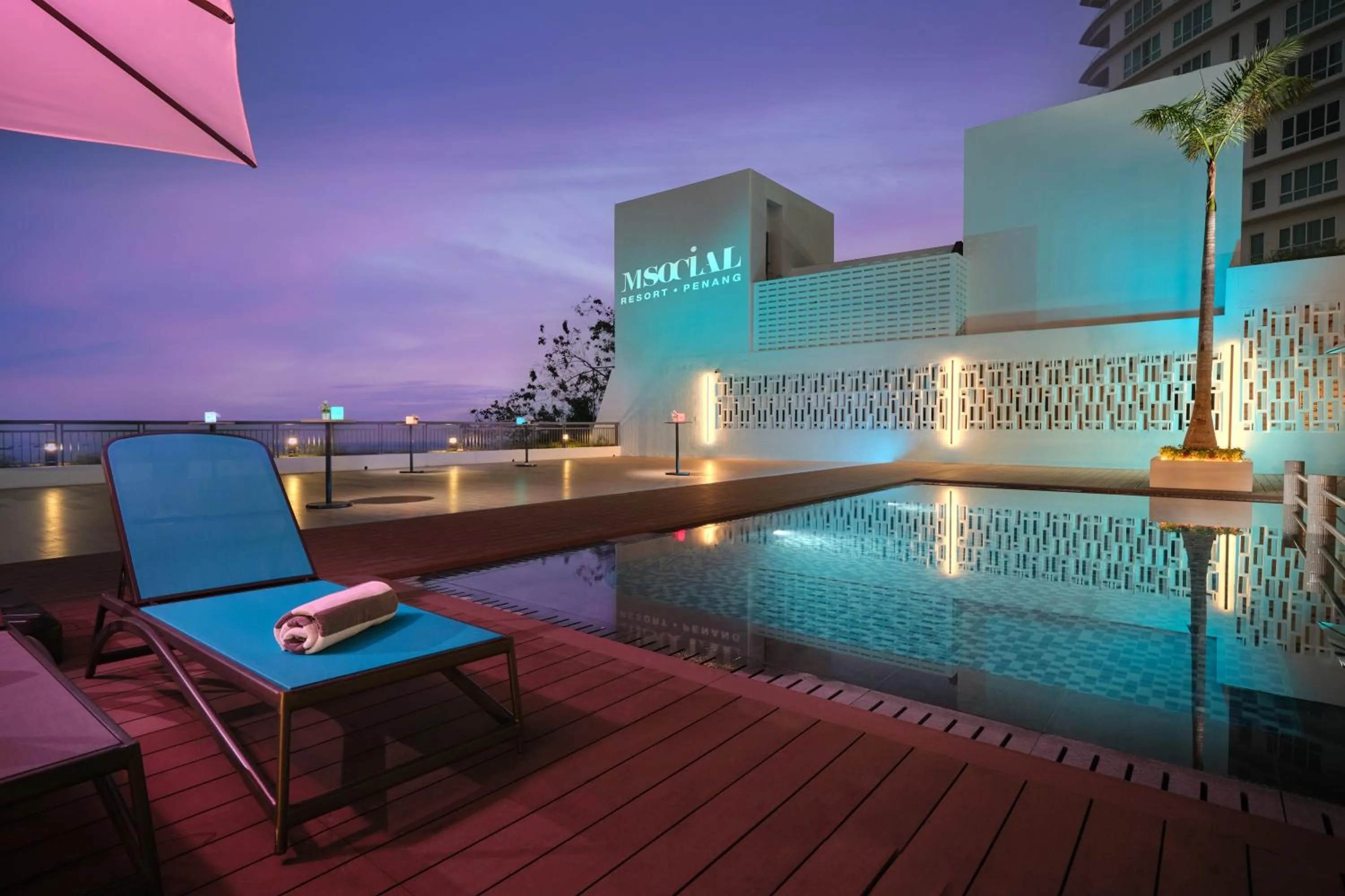 Swimming pool in M Social Resort Penang