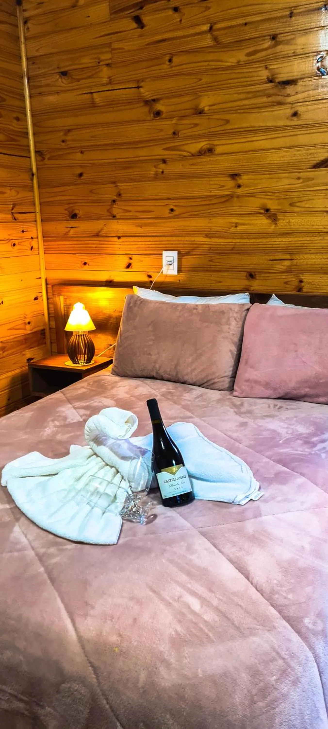 Bed in Pousada Santa Terezinha