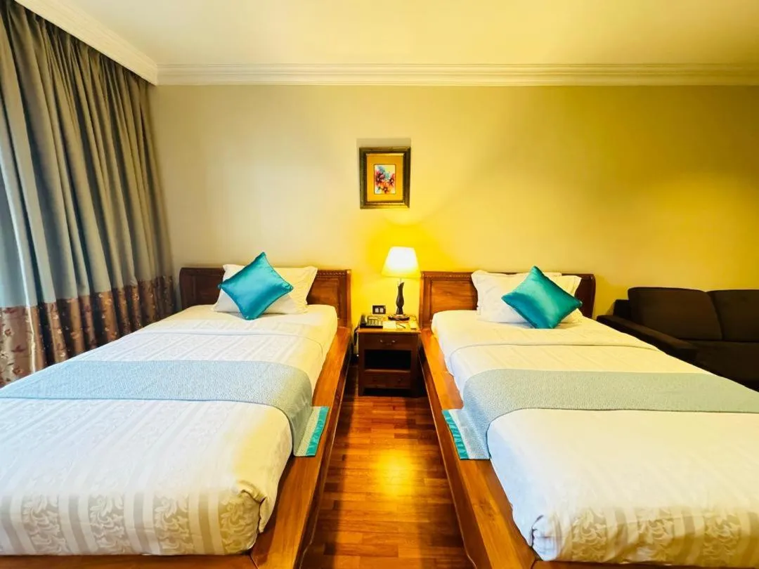 Bed in Cyberview Resort & Spa