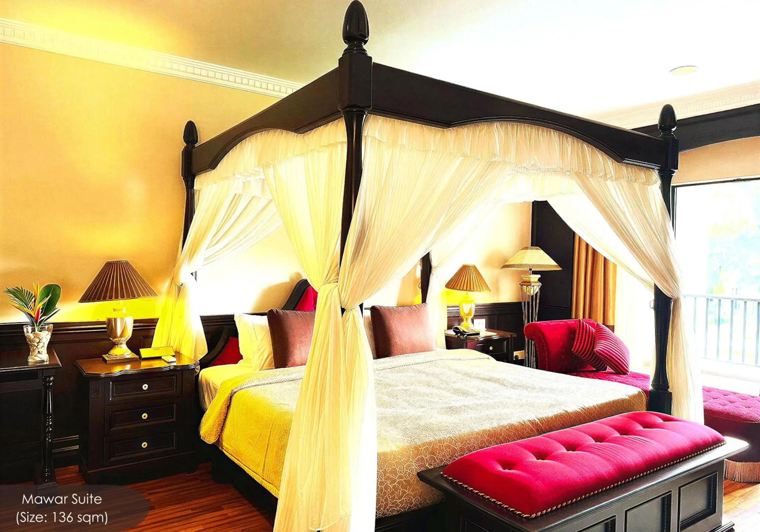 Bed in Cyberview Resort & Spa
