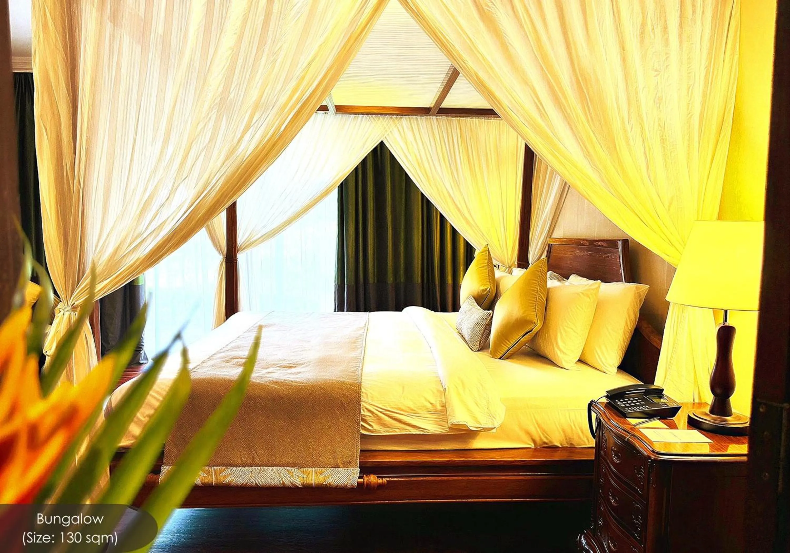 Bed in Cyberview Resort & Spa