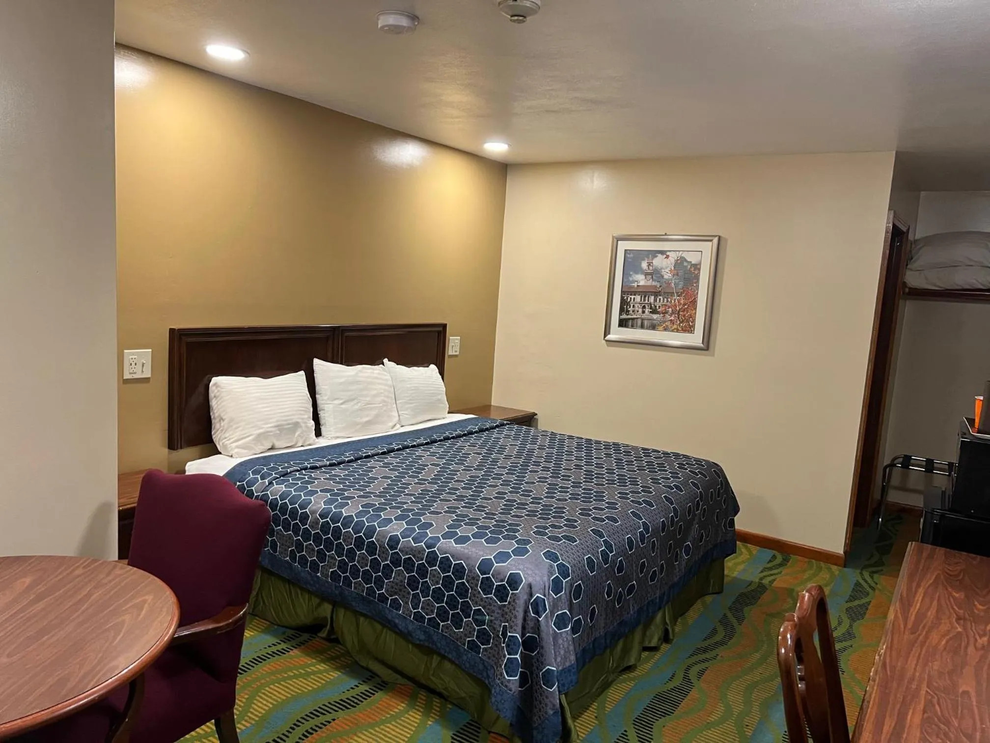 Bed in Atlantic Motel