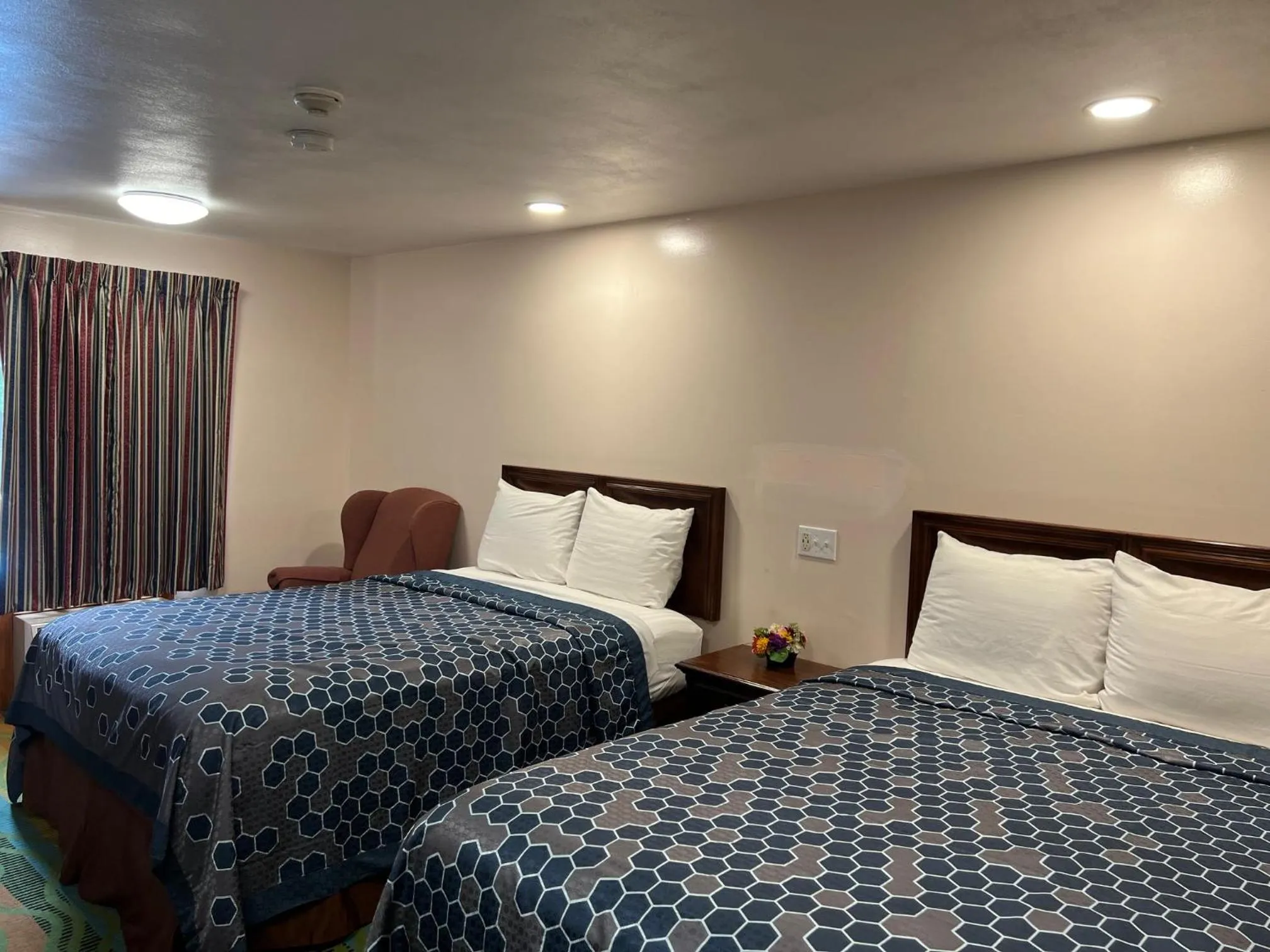 Bed in Atlantic Motel