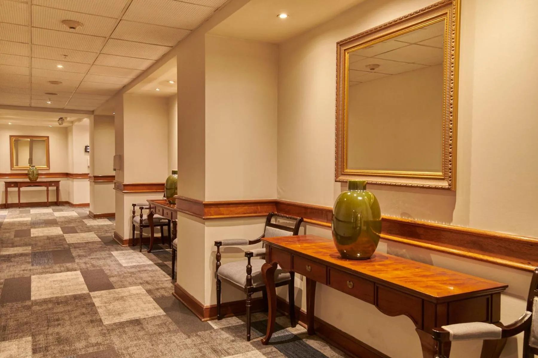 Seating area in Plaza El Bosque Ebro