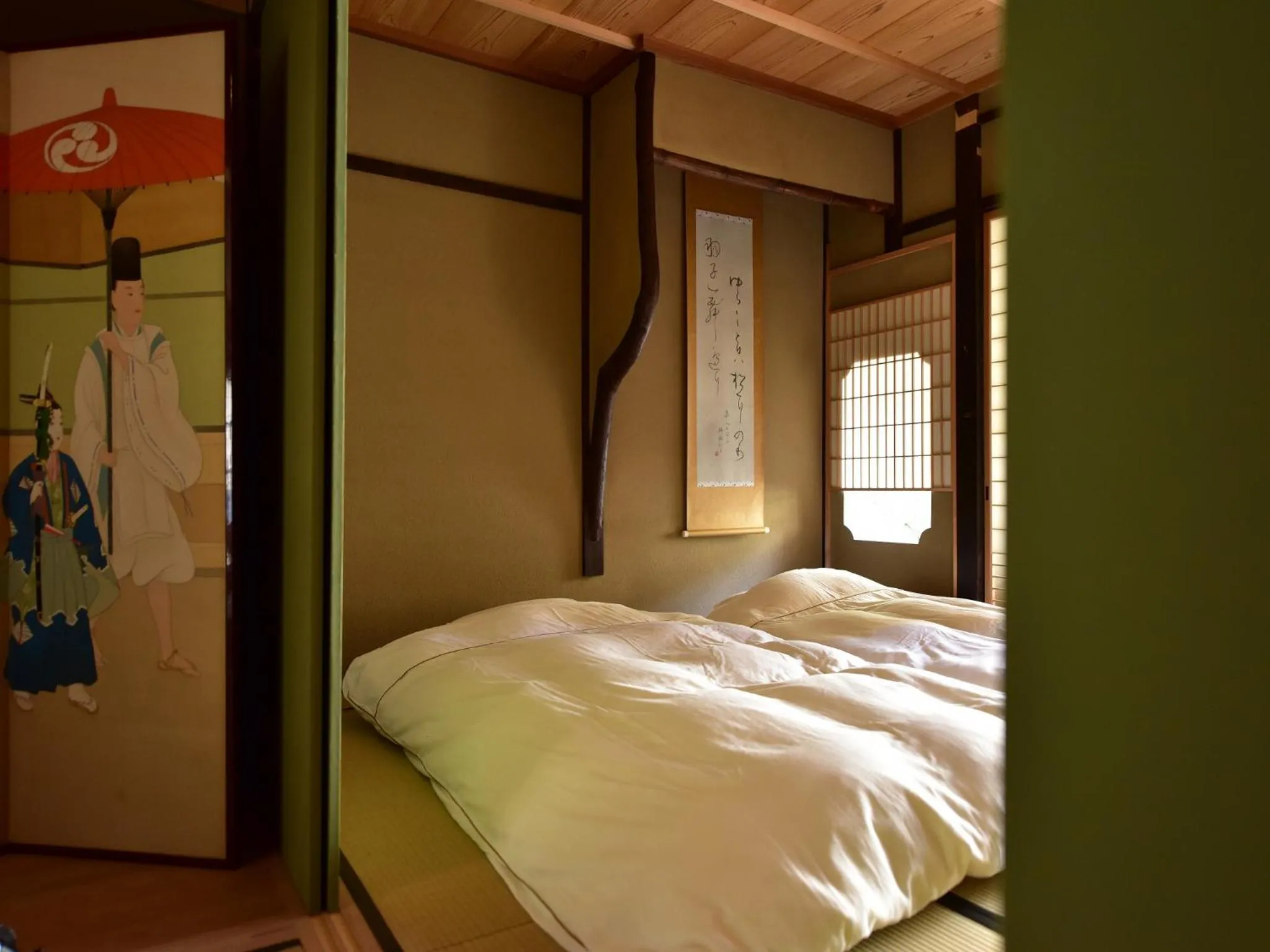 Bedroom, Bed in Yado Kiramachi