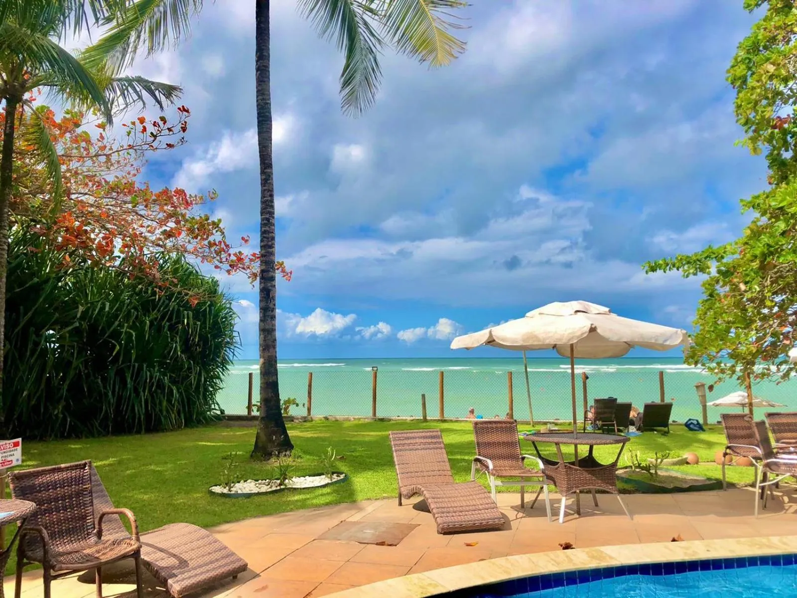 Pool view in Enseada dos Corais Praia Hotel