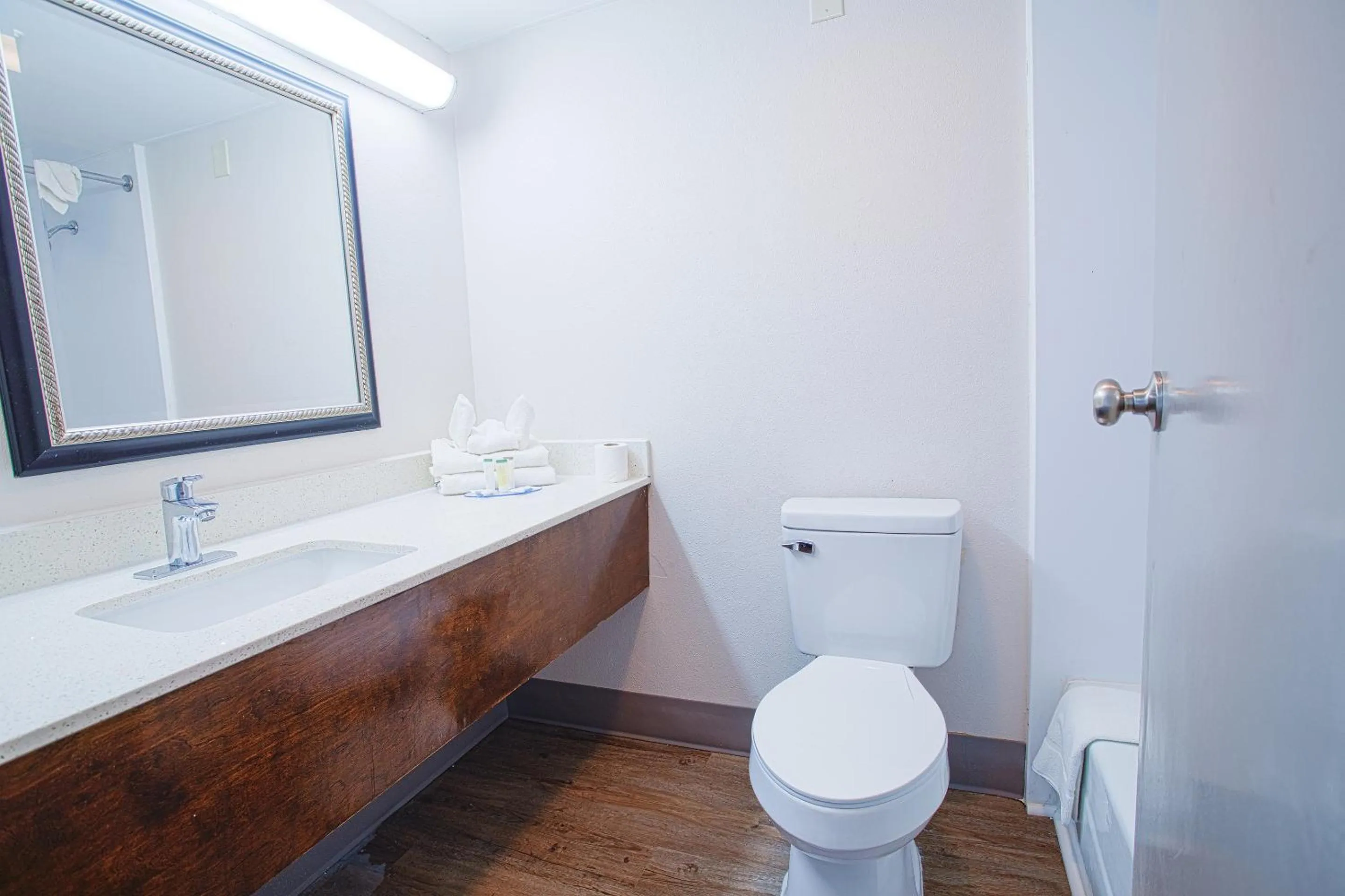 Toilet in Americas Best Value Inn Winston-Salem