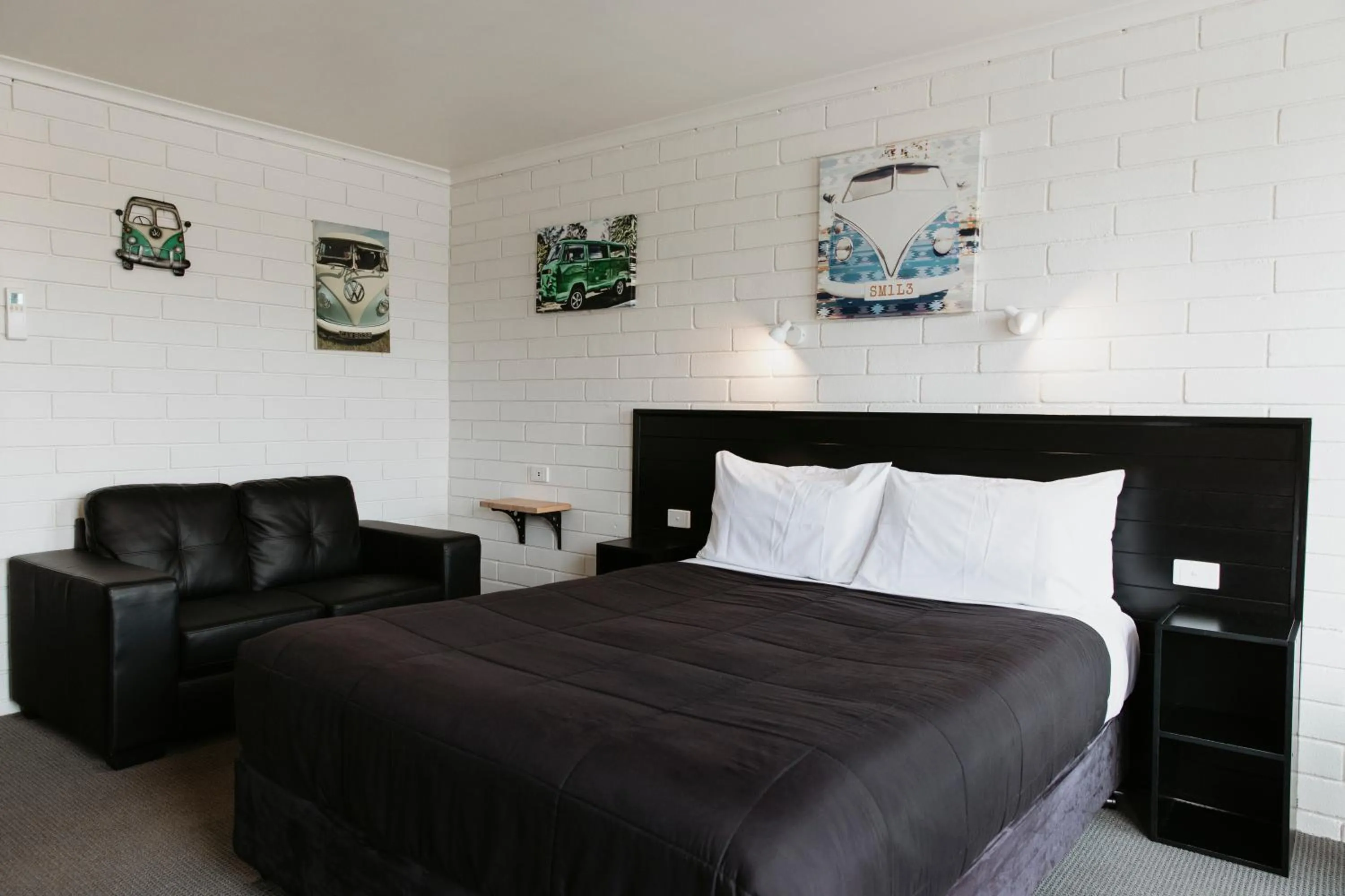 Bed in Anchor Wheel Motel