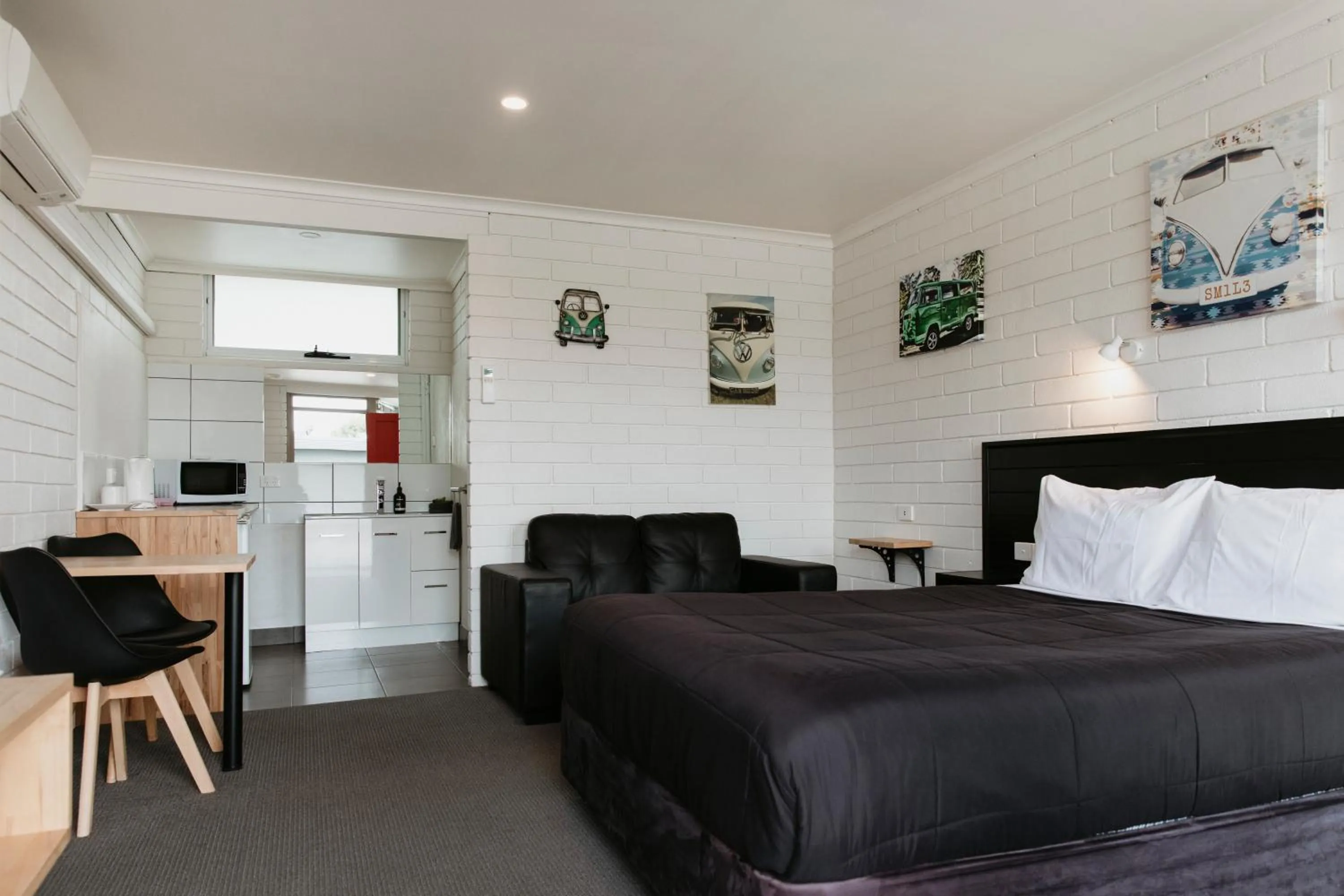 Bed in Anchor Wheel Motel