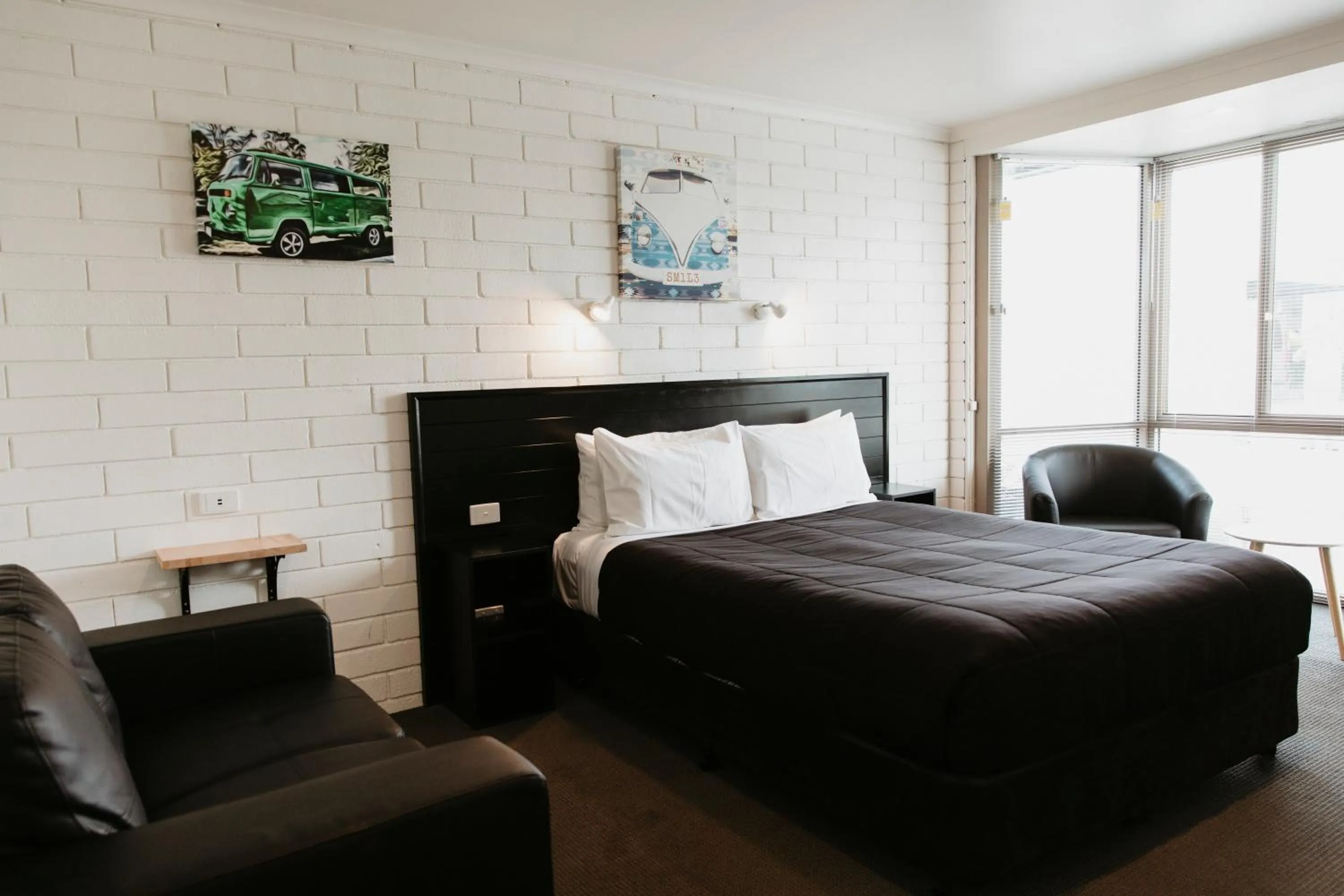 Bed in Anchor Wheel Motel