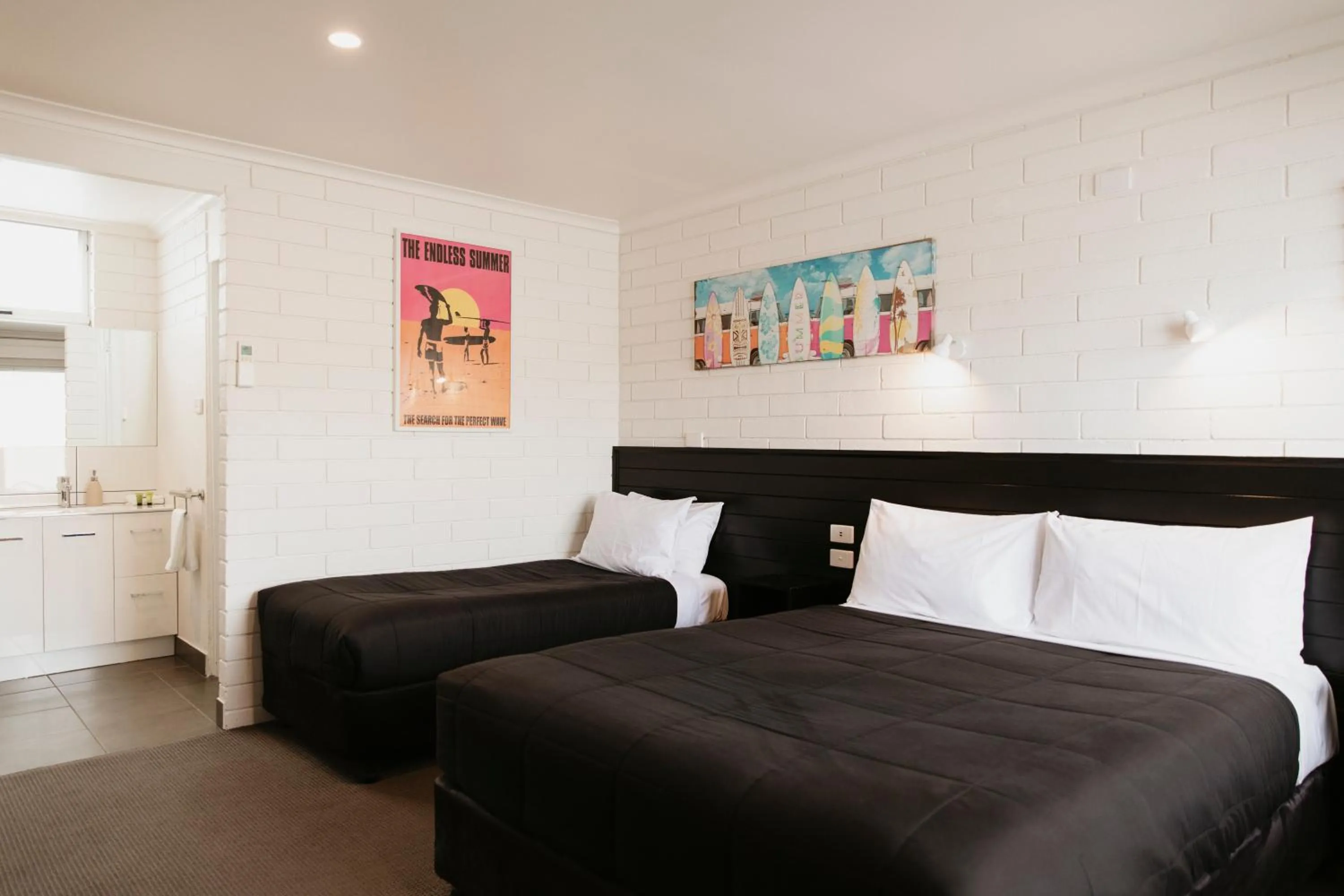 Bed in Anchor Wheel Motel