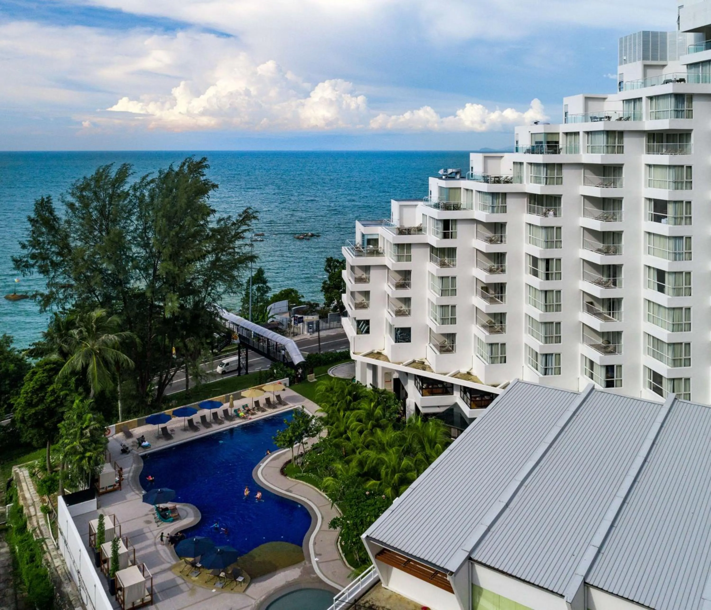 Pool view in DoubleTree Resort by Hilton Hotel Penang