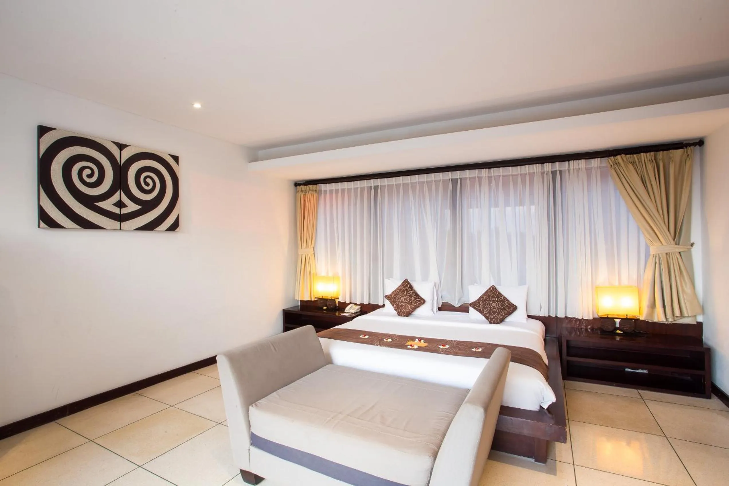 Bed in Jay's Villa Umalas