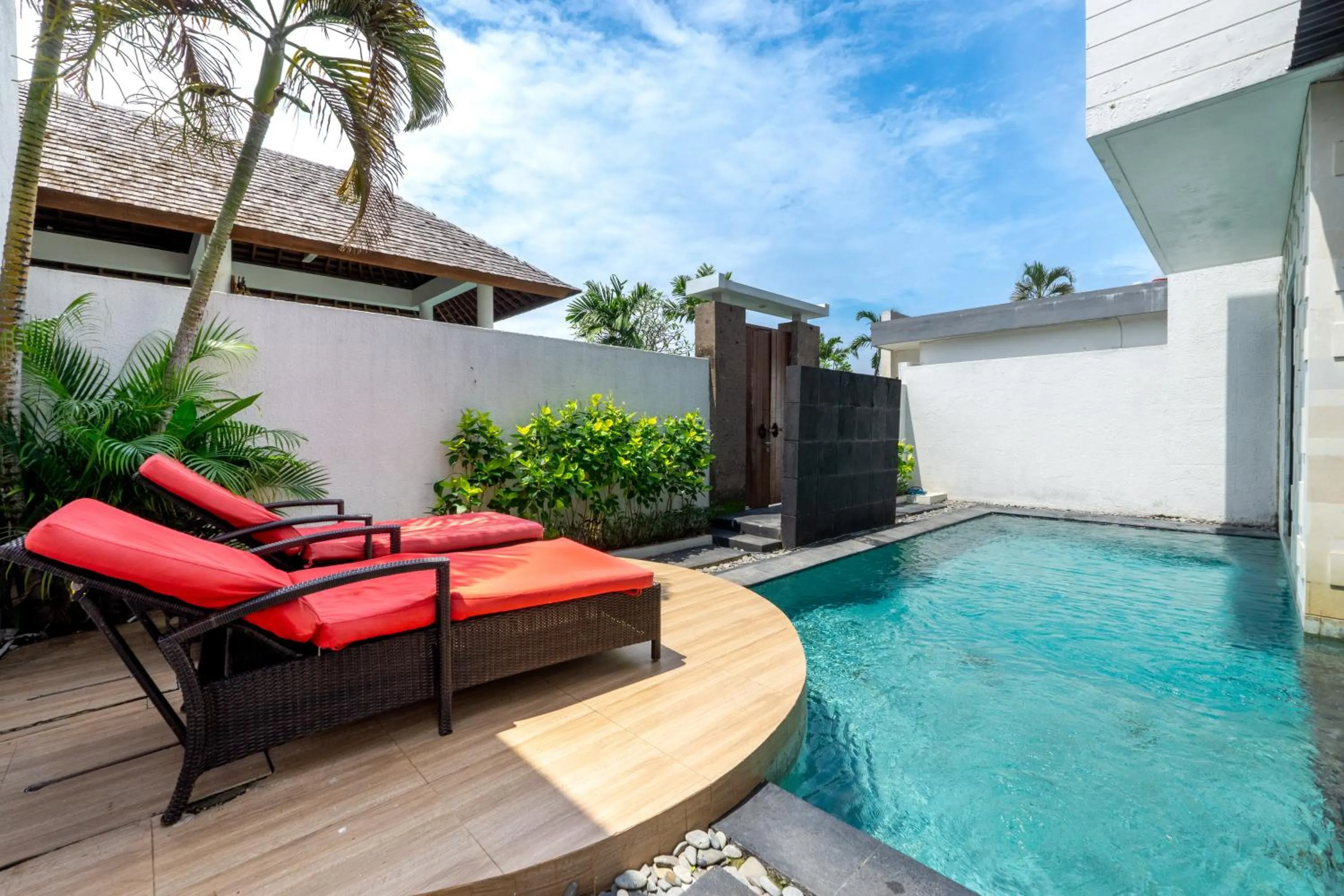 Pool view in Jay's Villa Umalas