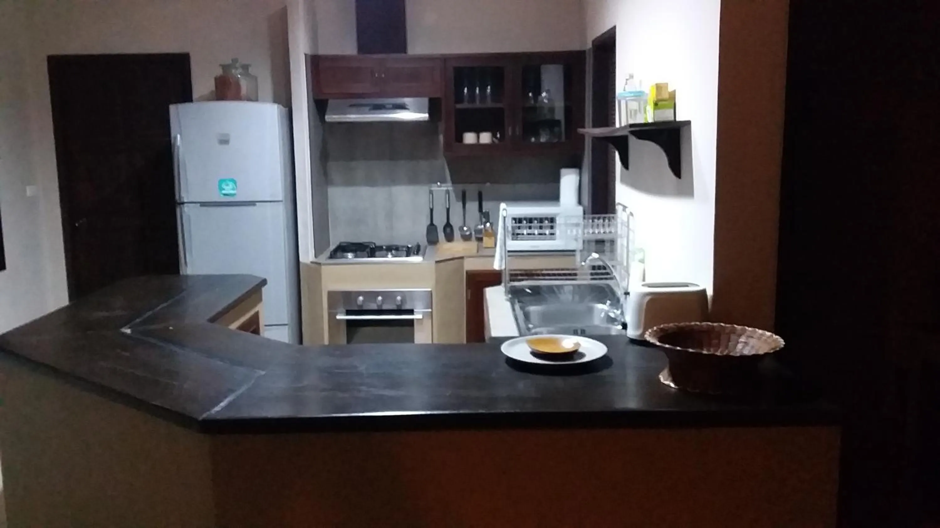 kitchen in KhaoTong Villa at Melina's