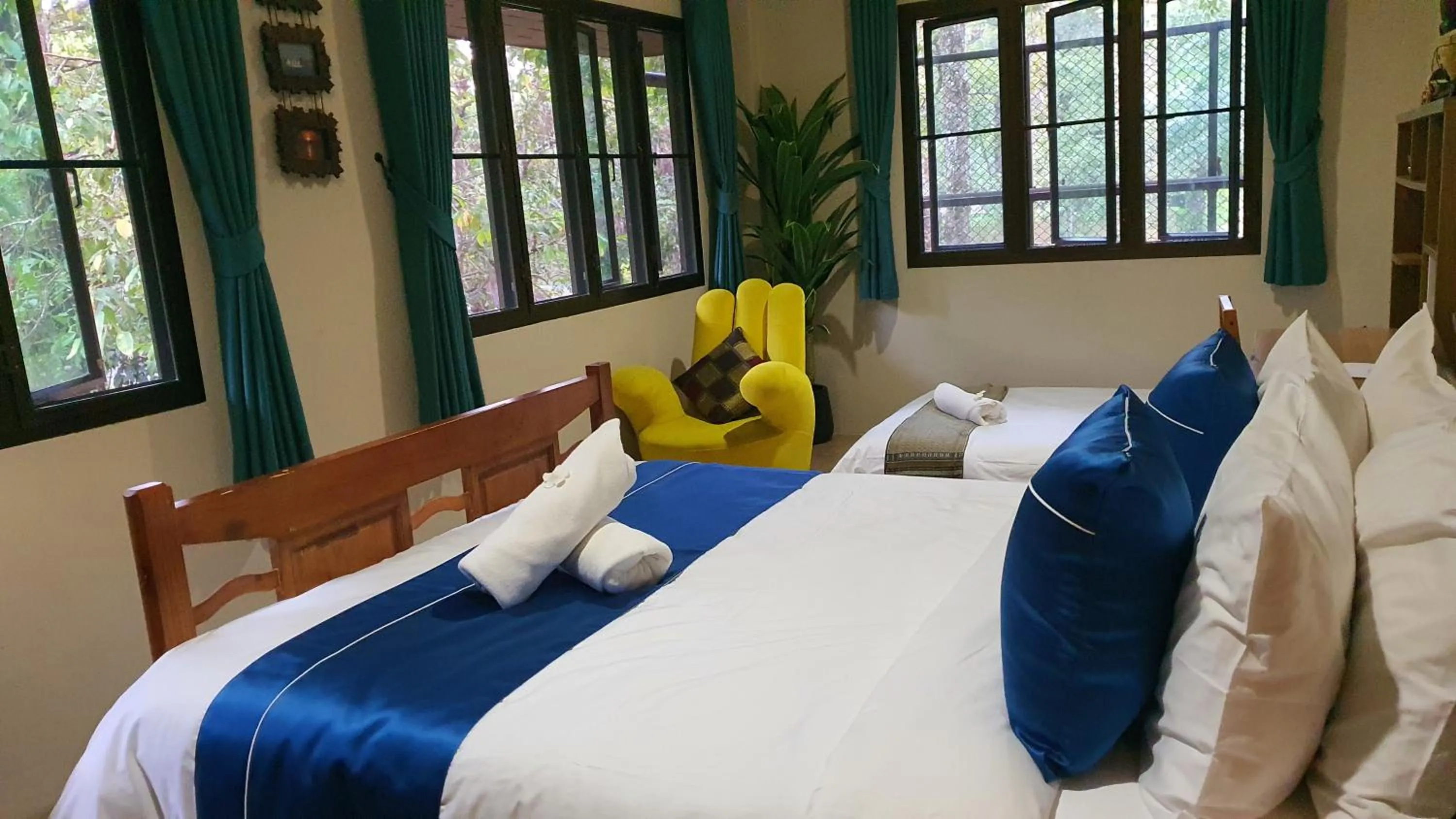 Bedroom, Bed in KhaoTong Villa at Melina's