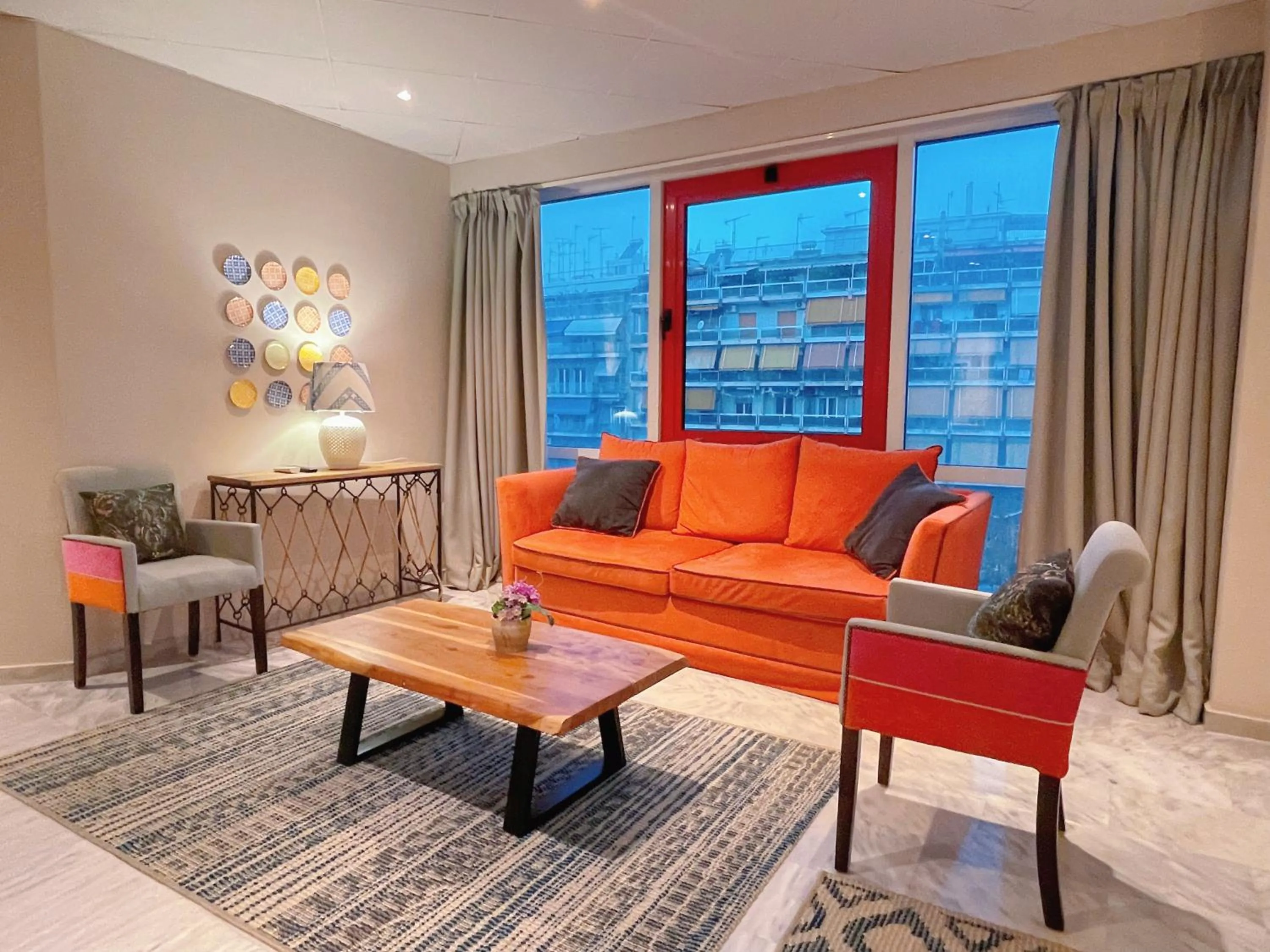 Seating area in WSD Baia Acropolis Hotel Apartment