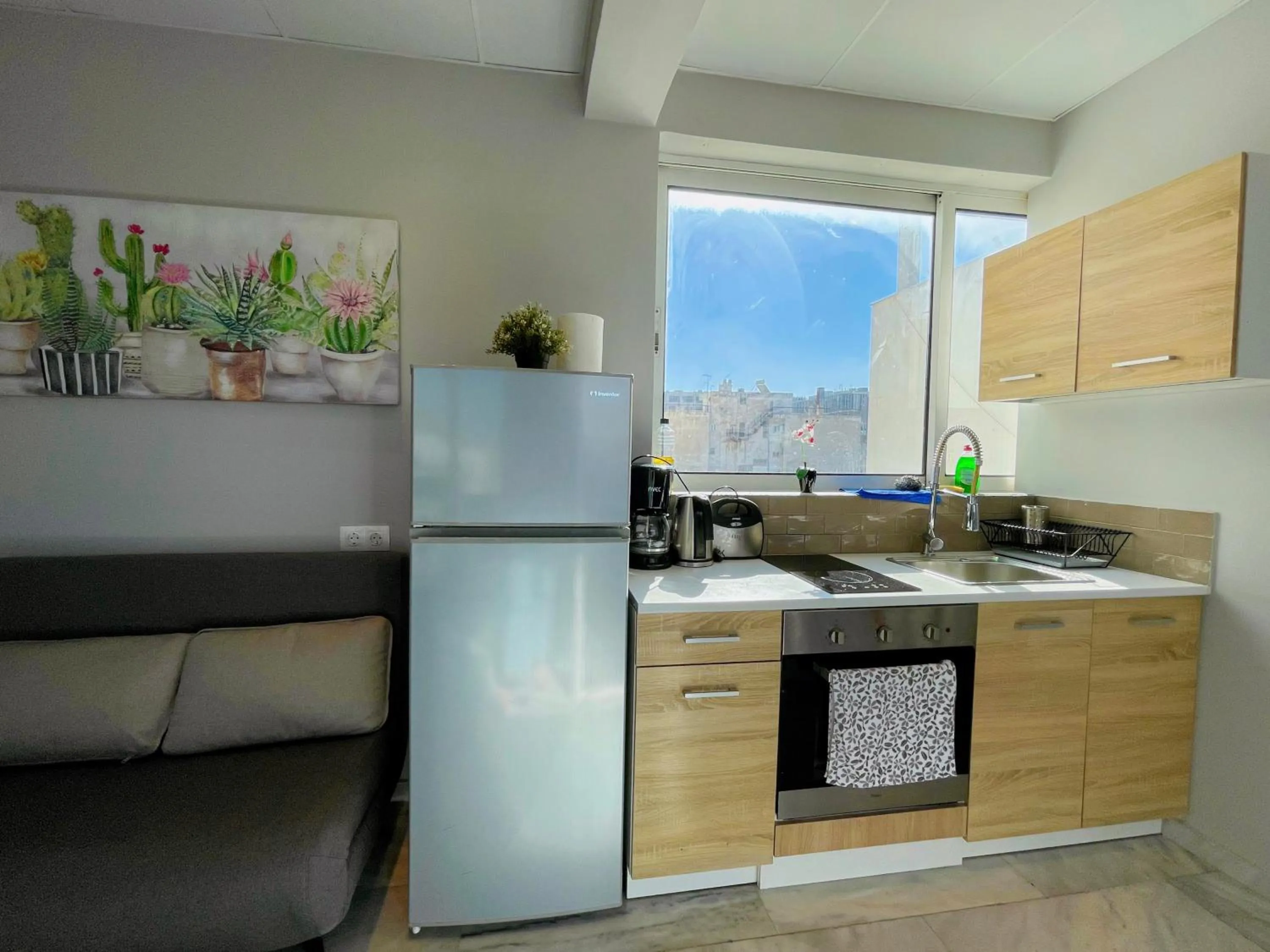 Kitchen or kitchenette in WSD Baia Acropolis Hotel Apartment