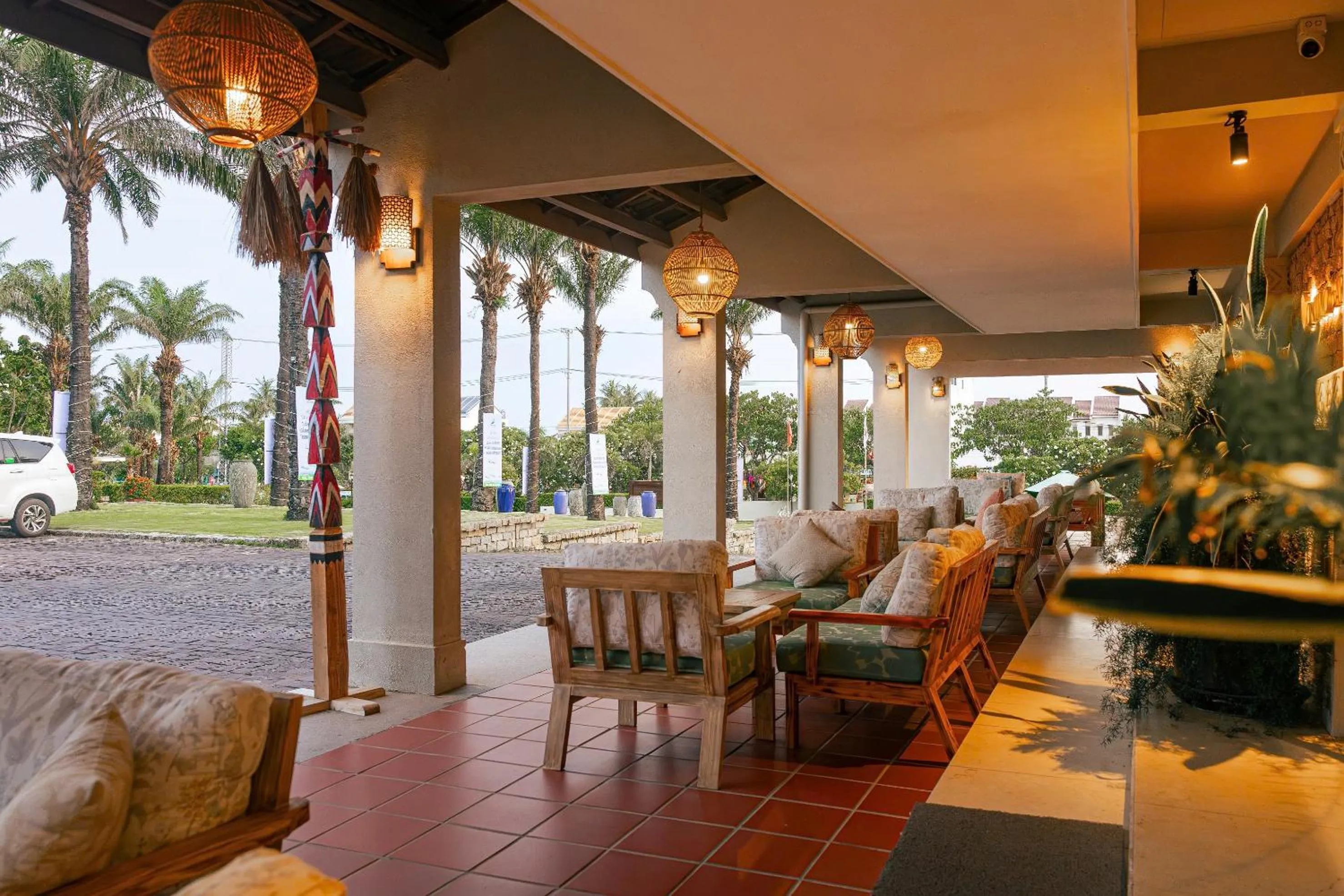 Patio in Palm Garden Beach Resort & Spa