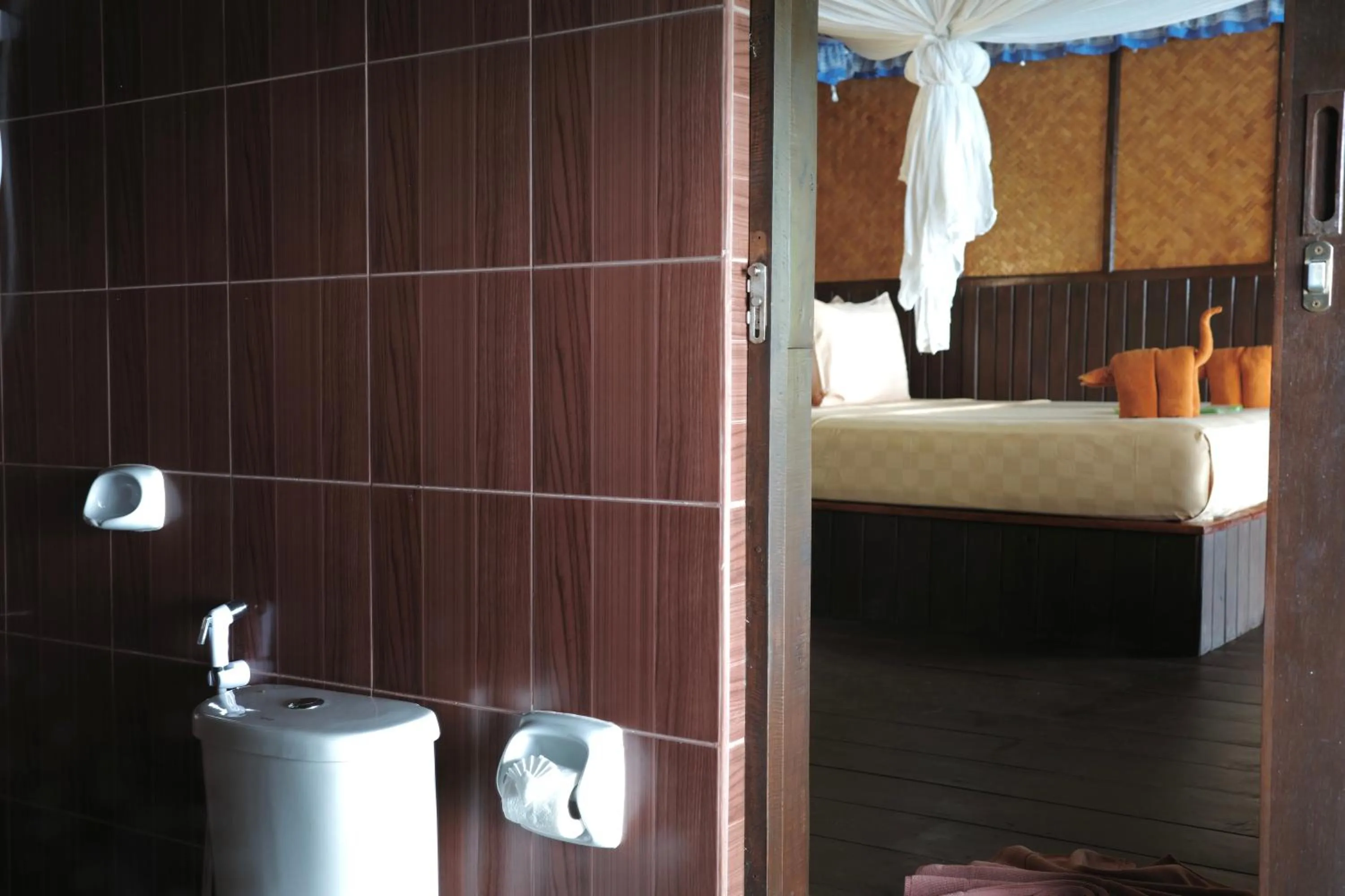 Toilet, Bed in Phi Phi Relax Beach Resort