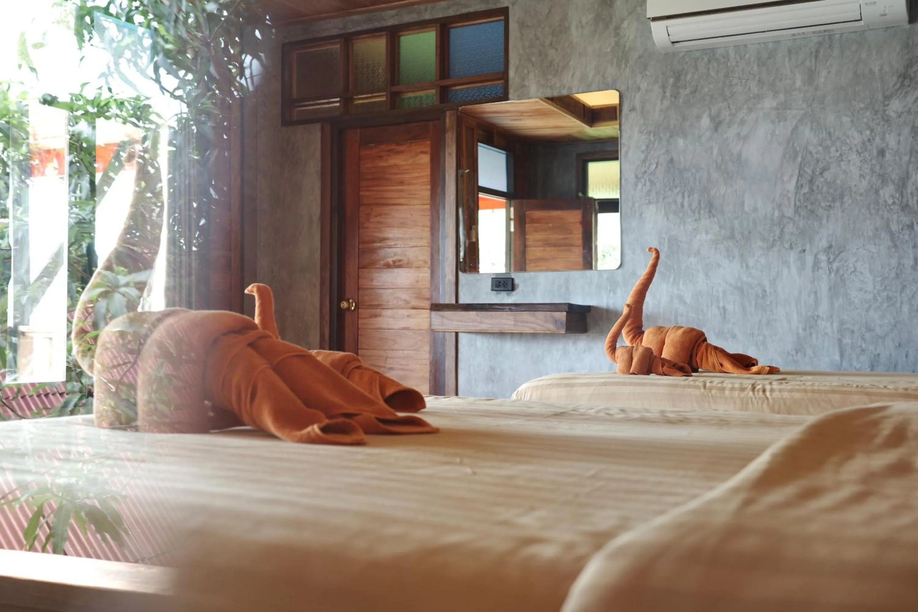 Bed in Phi Phi Relax Beach Resort