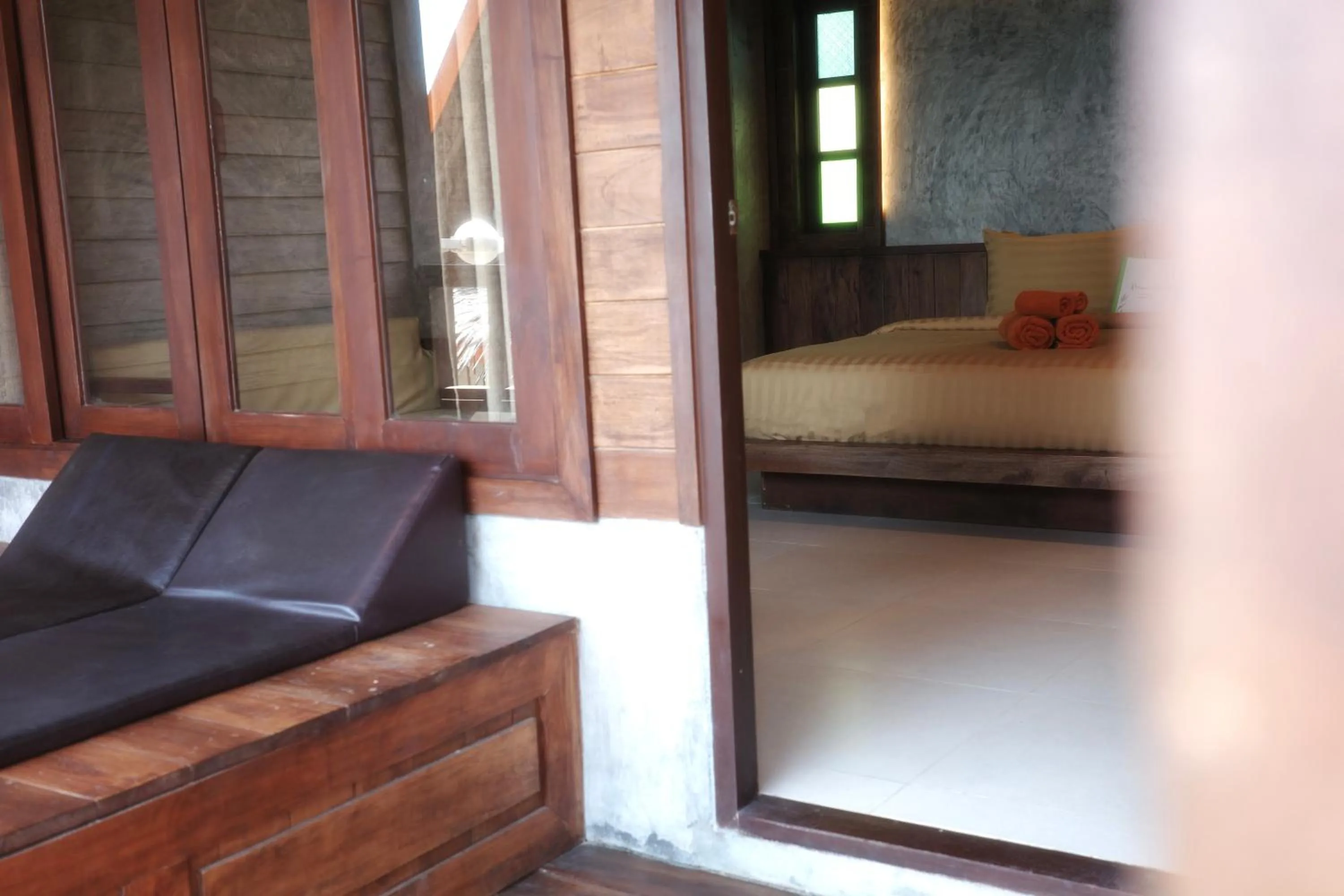 Balcony/Terrace, Bed in Phi Phi Relax Beach Resort