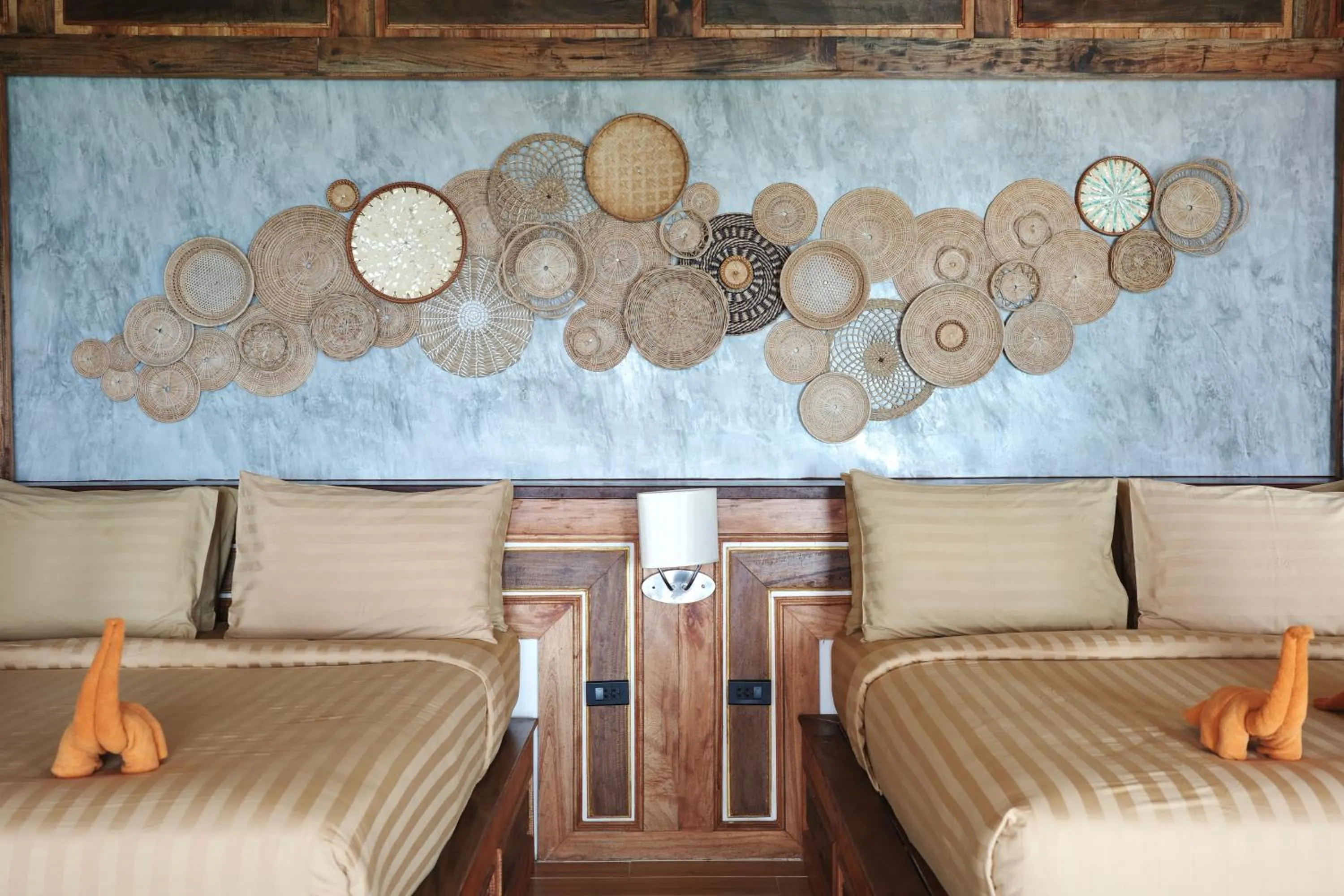 Bed in Phi Phi Relax Beach Resort