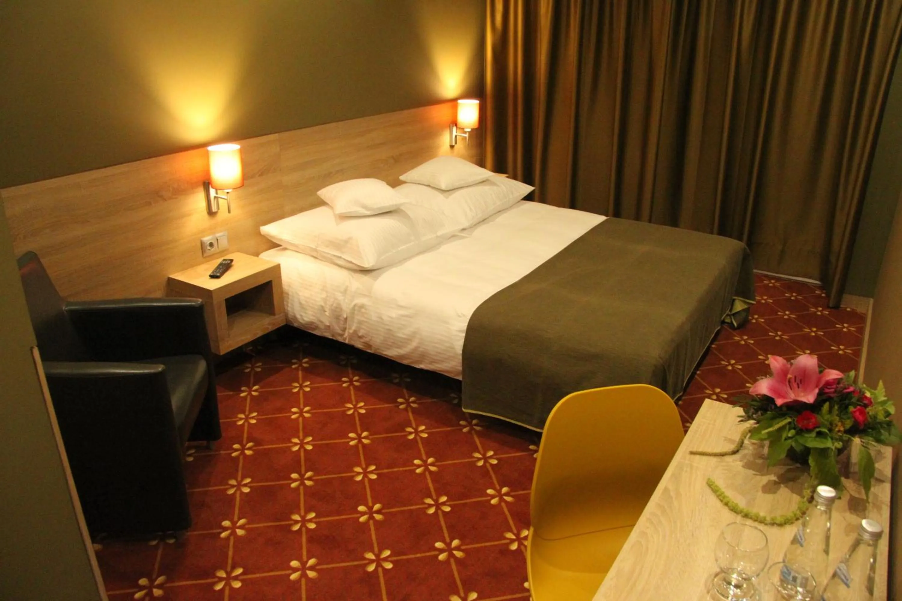 Bed in Hotel Dunajec