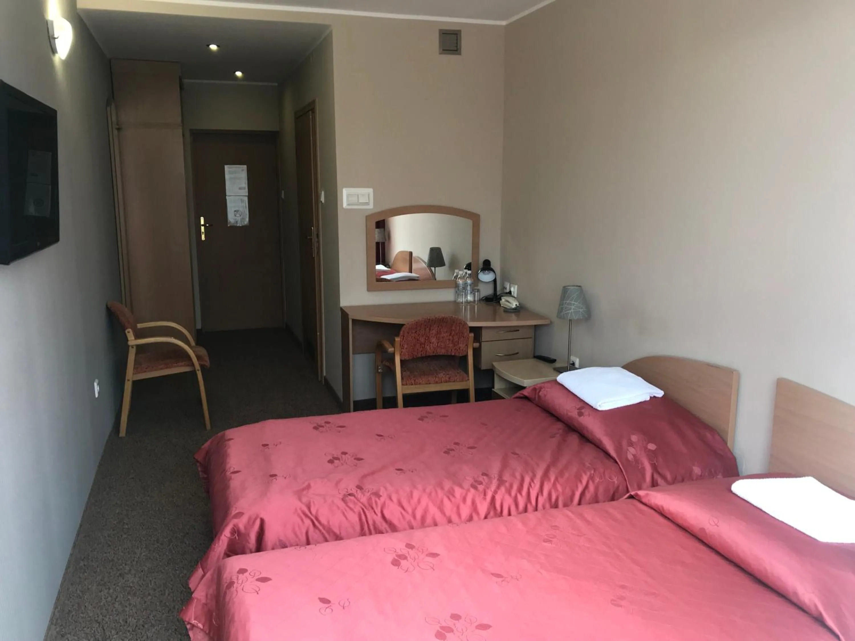 Bed in Hotel Dunajec