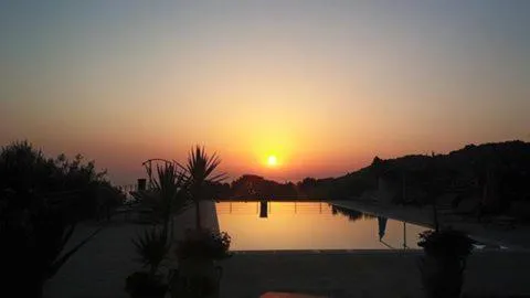 Pool view in Turismo Rurale Cefalù
