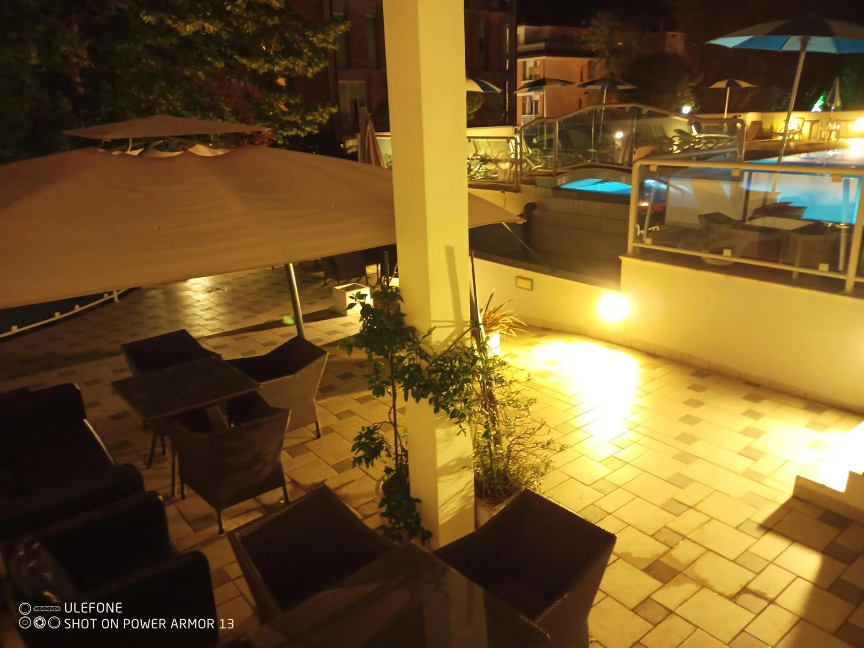 Pool view in Hotel Firenze