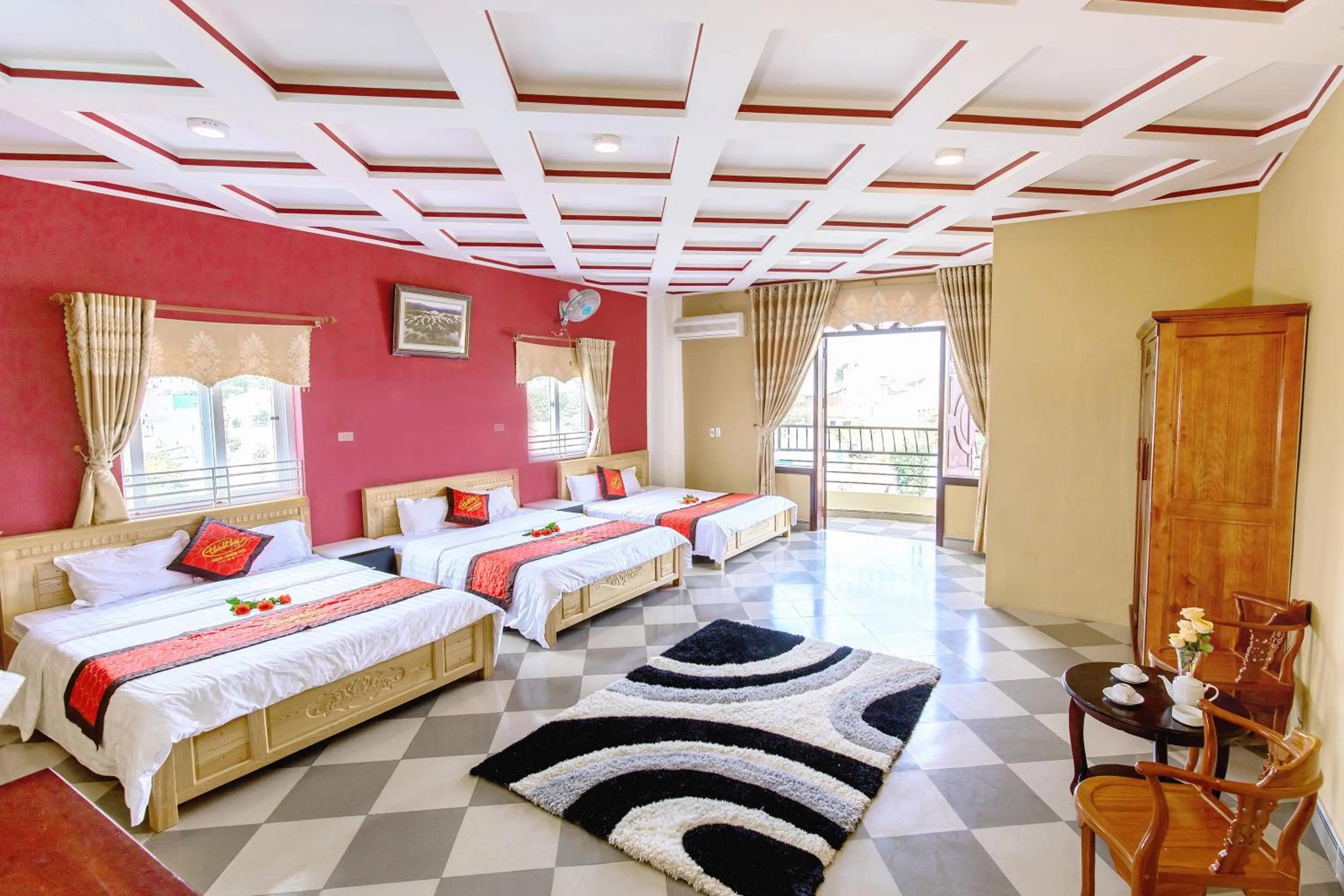 Bed in Sai Gon Dak Nong Hotel