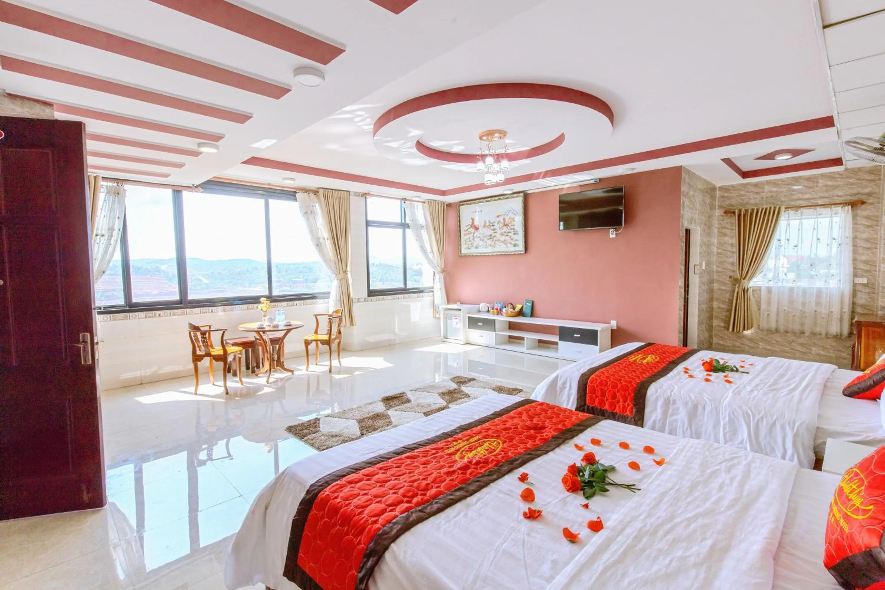 Bed in Sai Gon Dak Nong Hotel