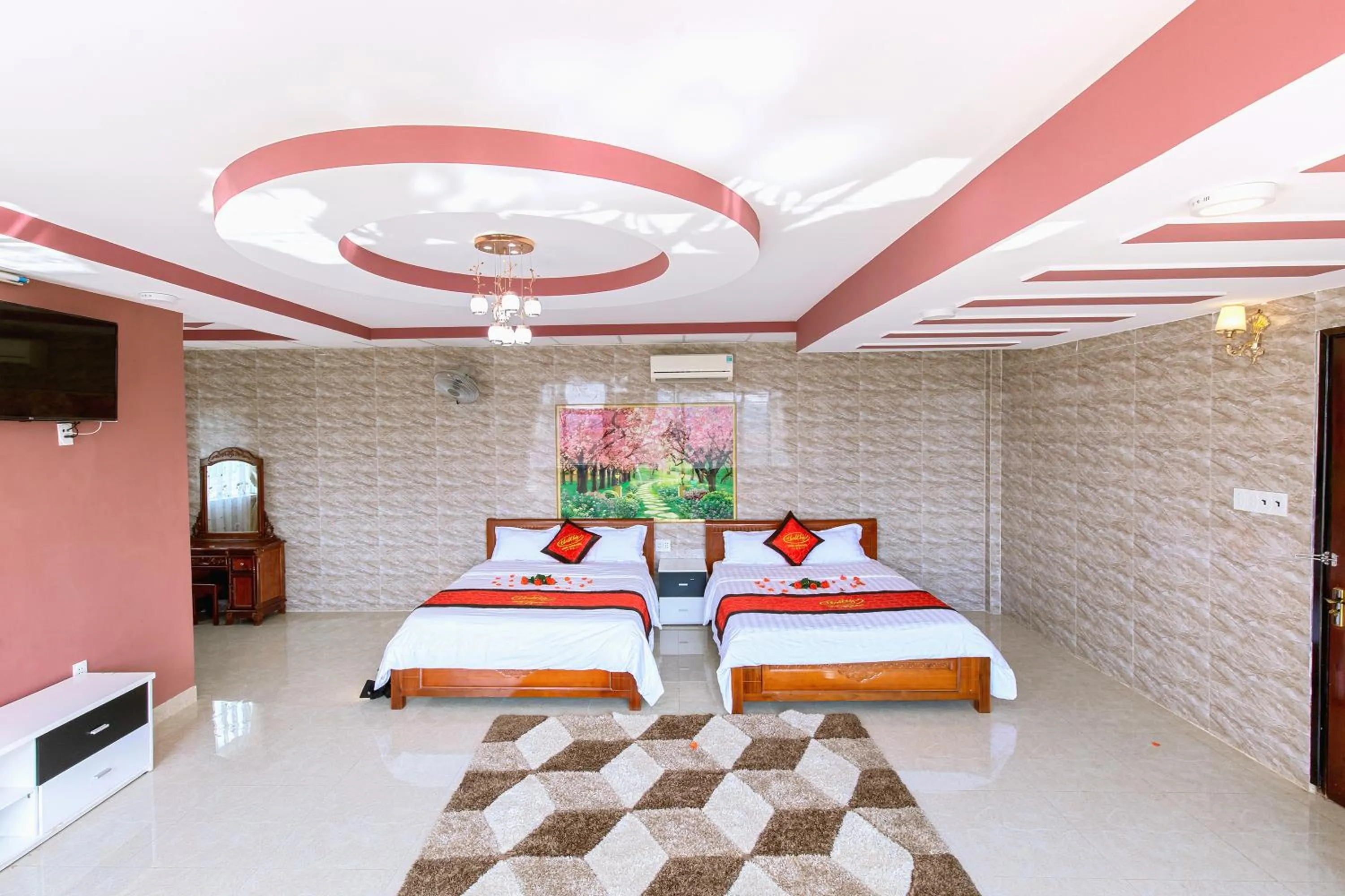 Bed in Sai Gon Dak Nong Hotel