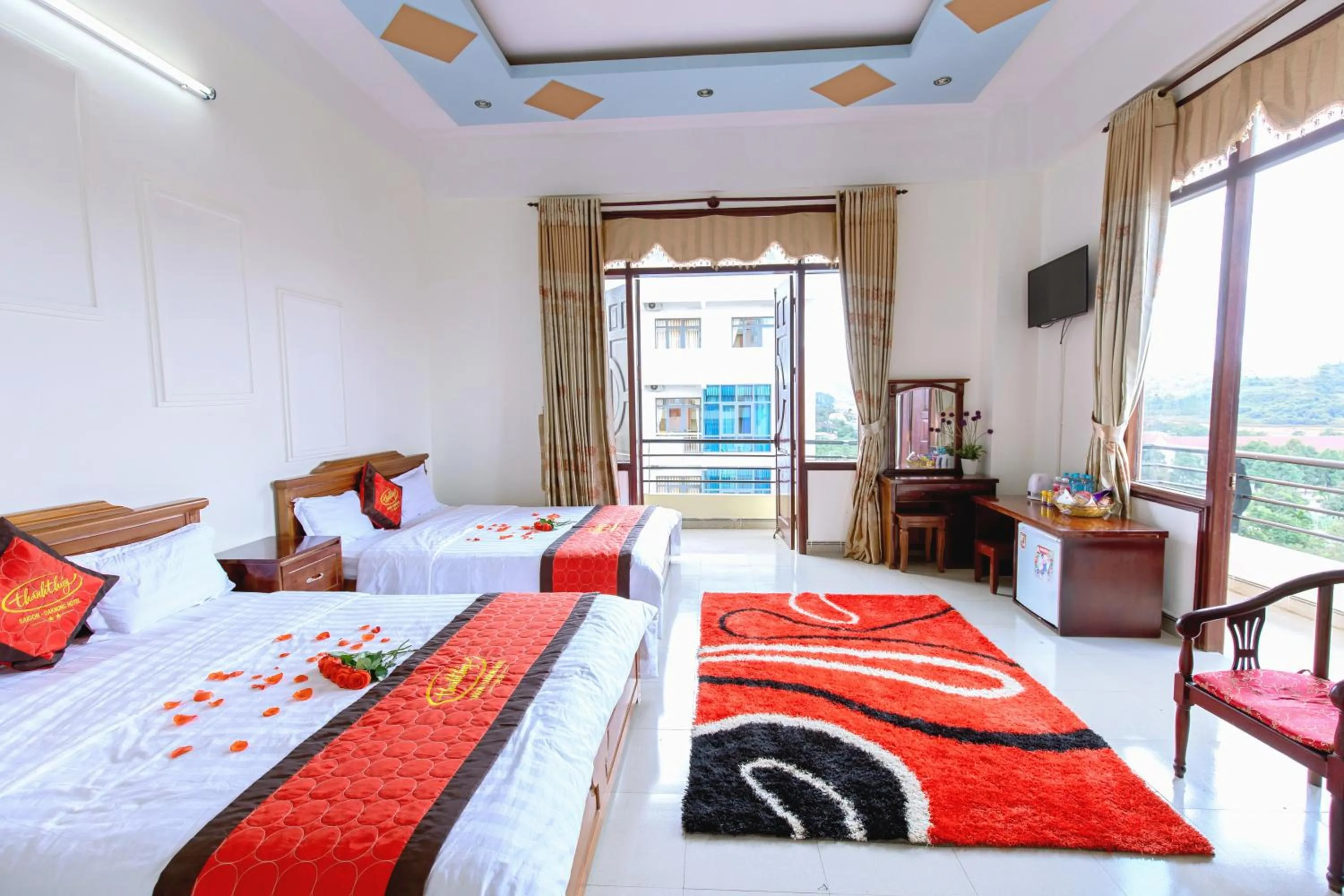 Bed in Sai Gon Dak Nong Hotel