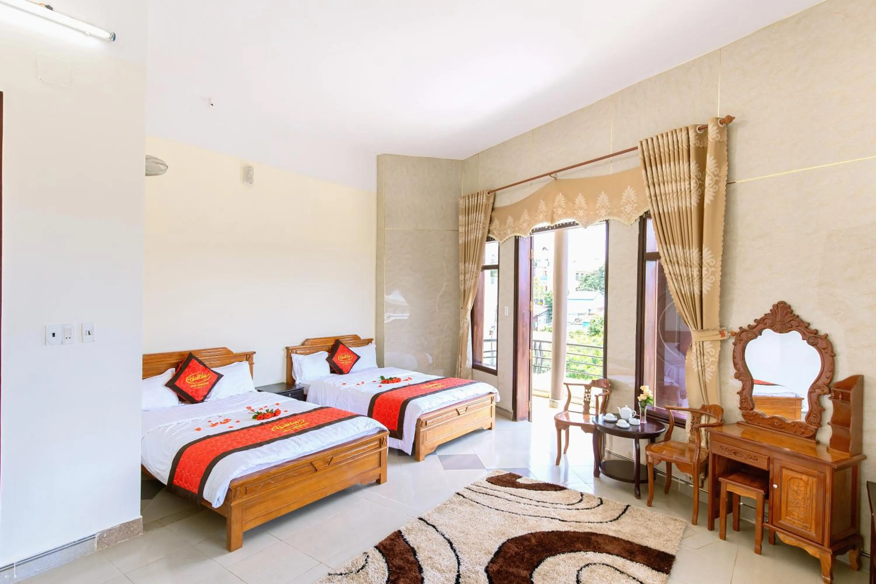 Bed in Sai Gon Dak Nong Hotel