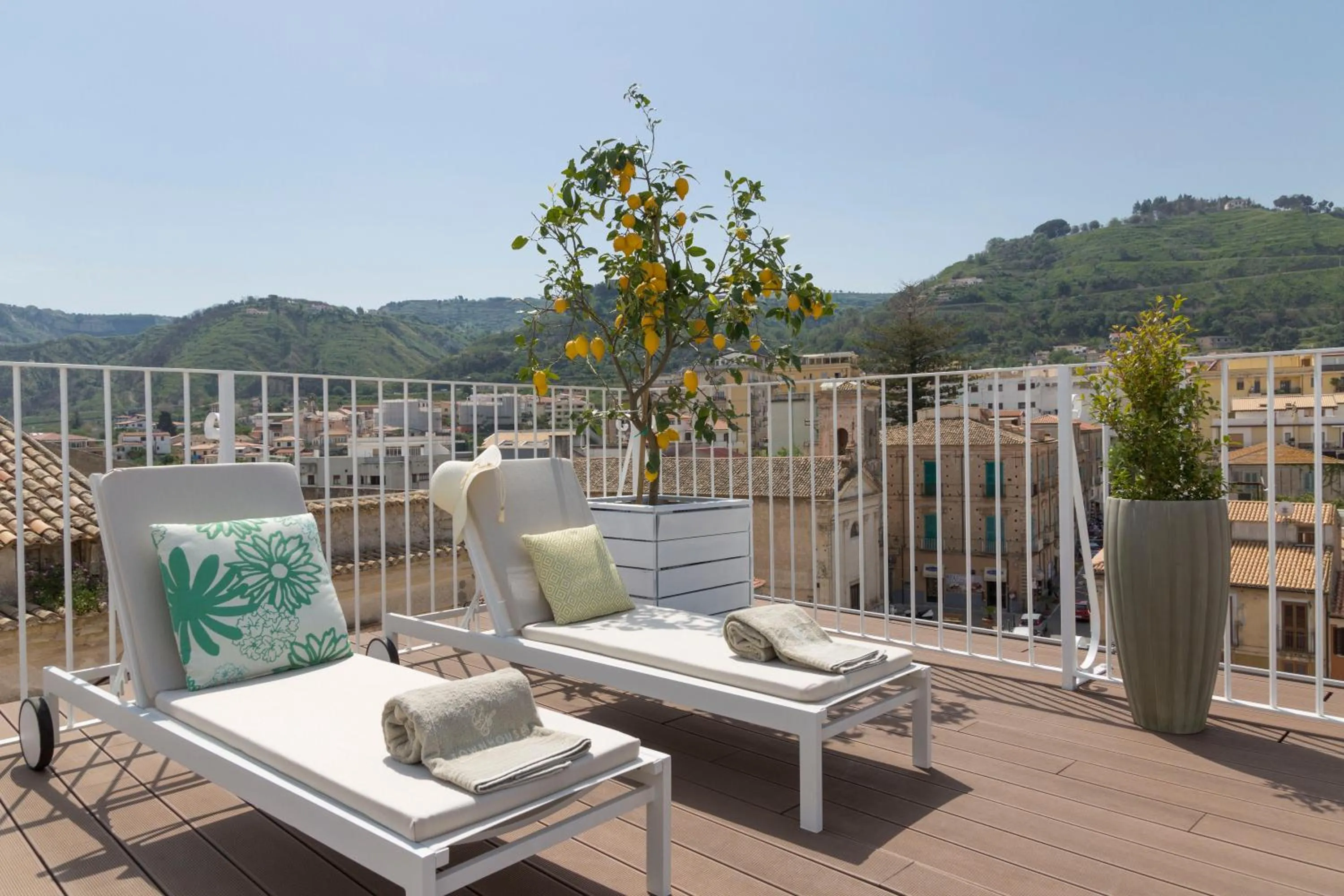 Bird's eye view in Townhouse Tropea