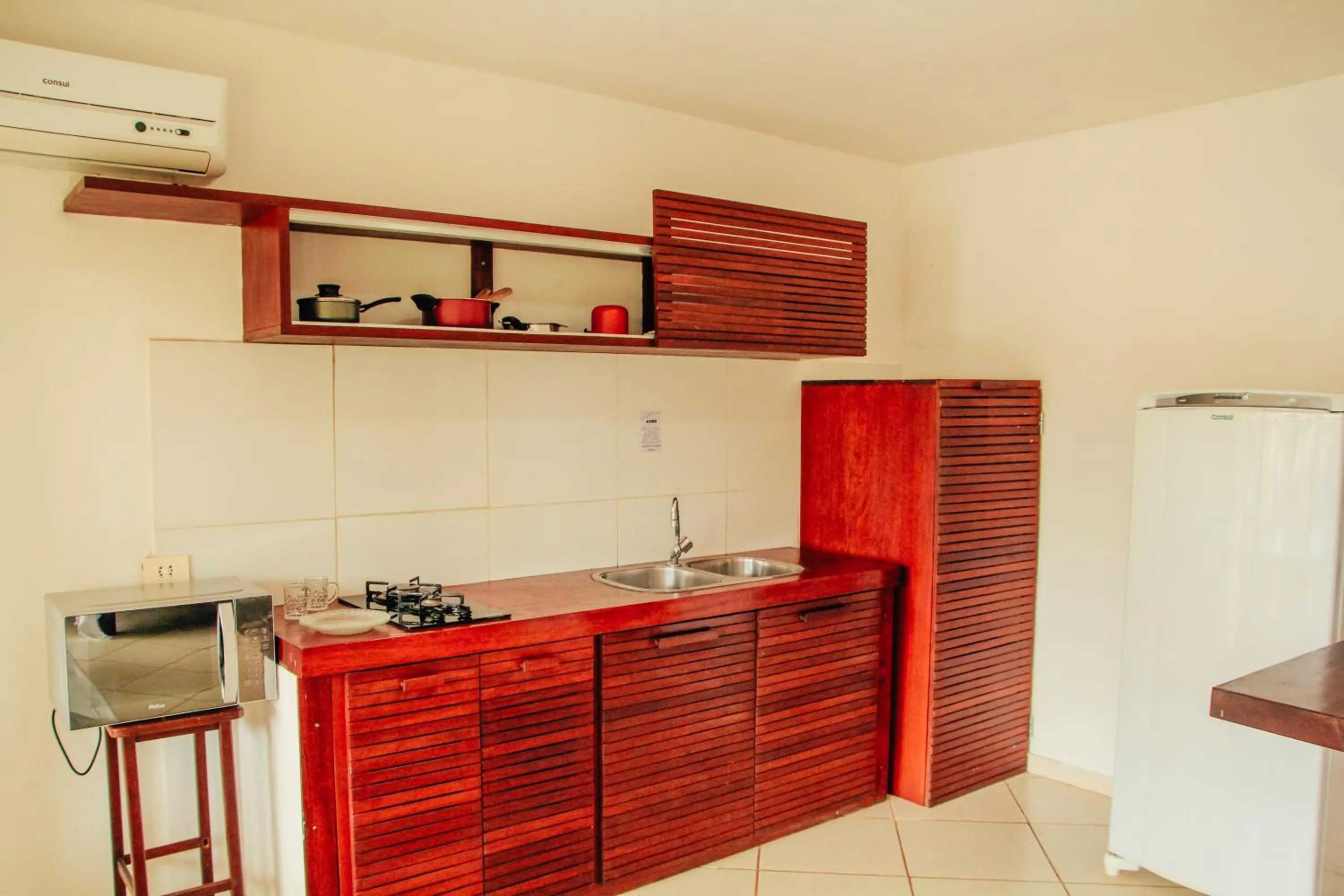 Kitchen or kitchenette in Pipa Panorama Aparthotel