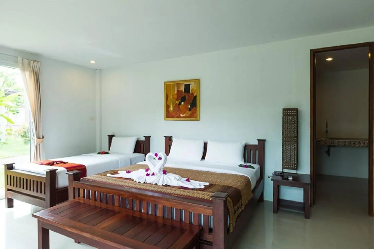 Bed in Nakakiri Resort & Spa