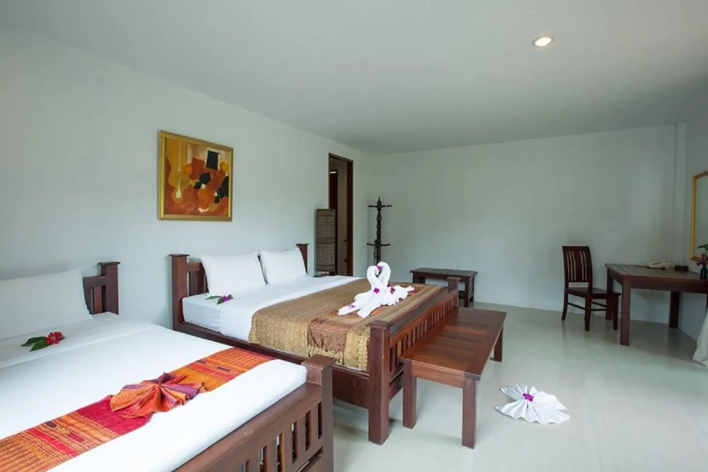 Bed in Nakakiri Resort & Spa