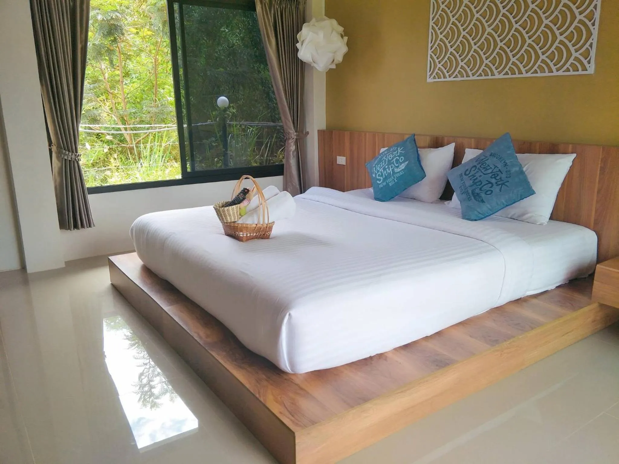 Bed in Suwi Coco Ville Resort