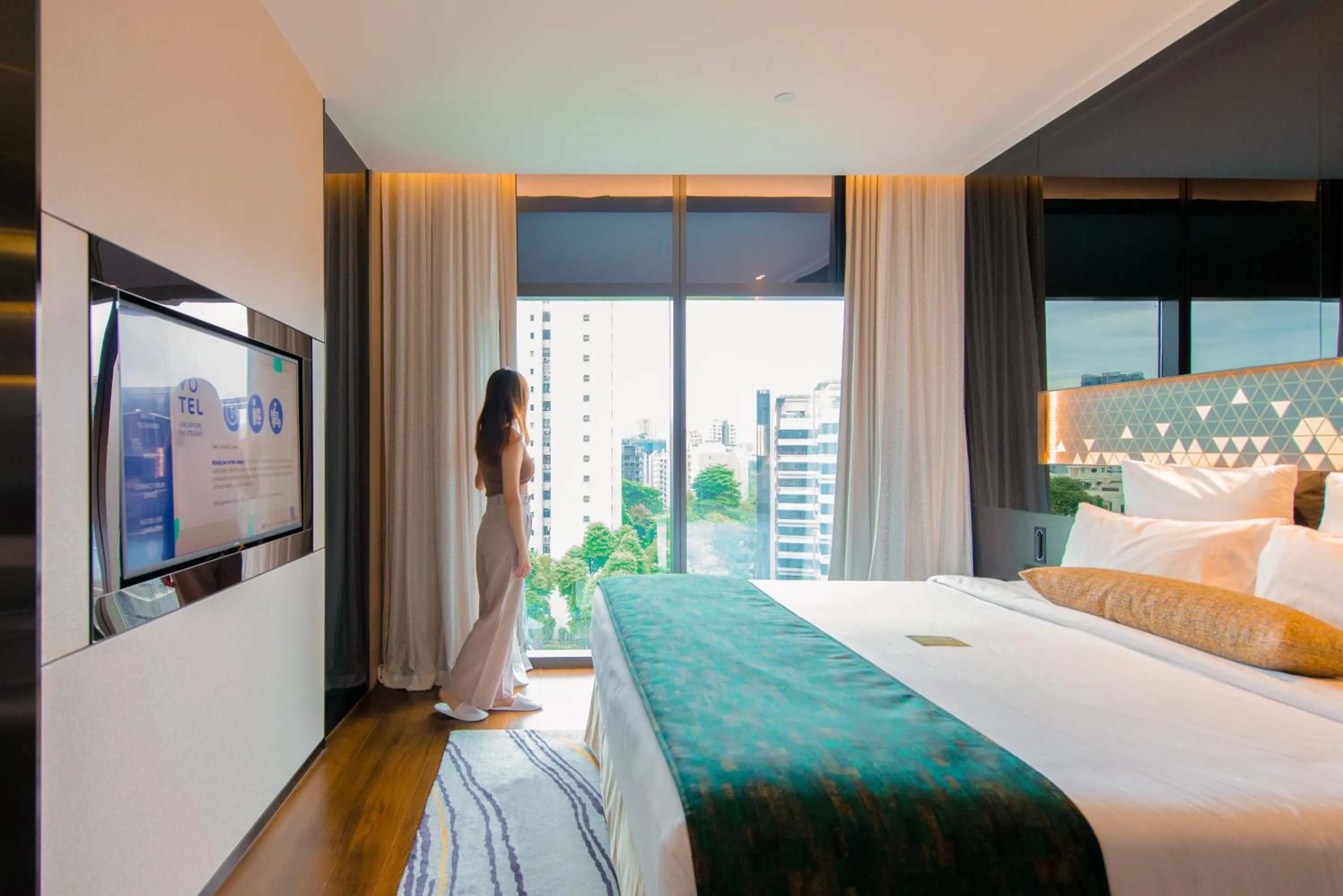 Bedroom, Bed in Novotel Singapore On Stevens