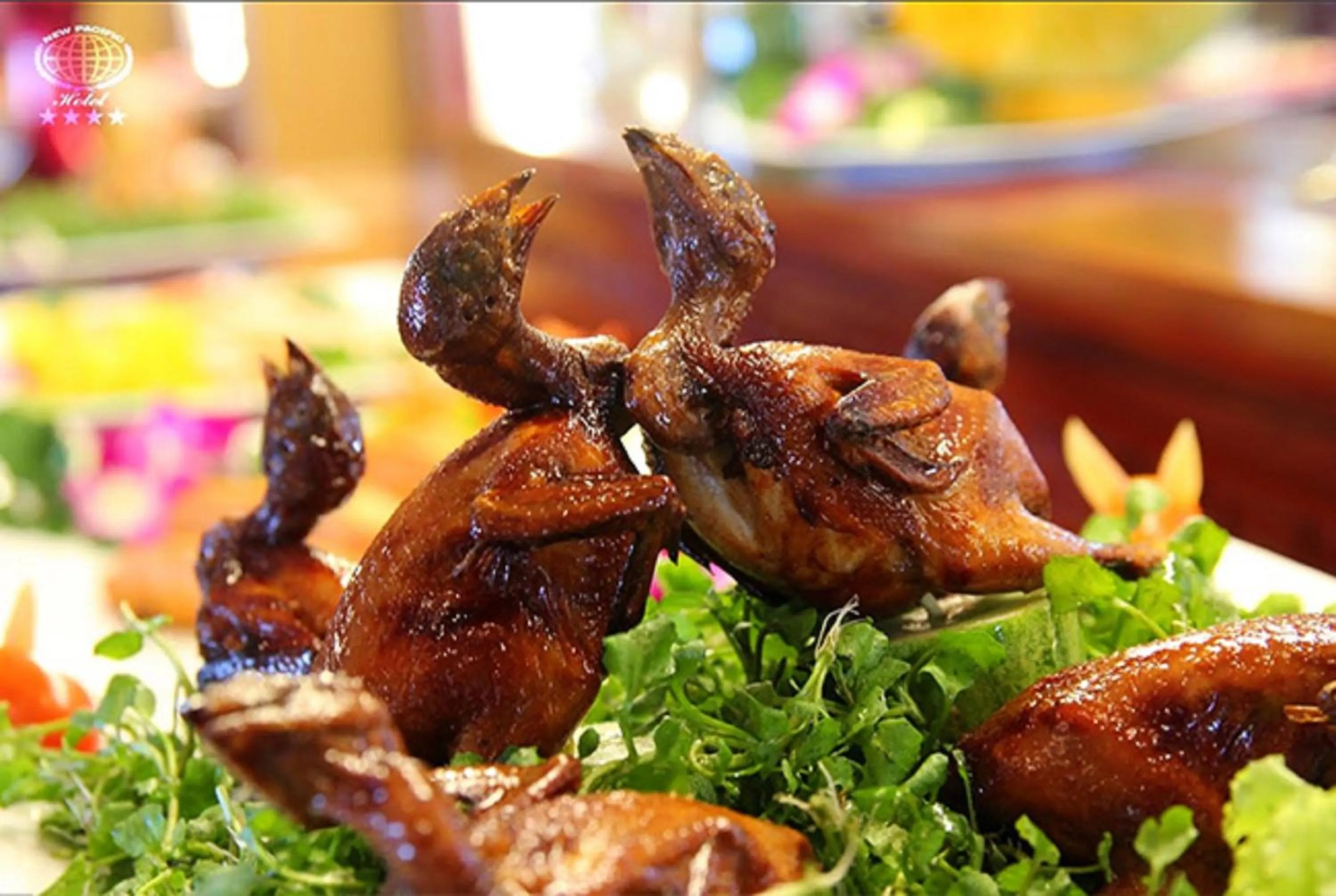 Food close-up in New Pacific Hotel