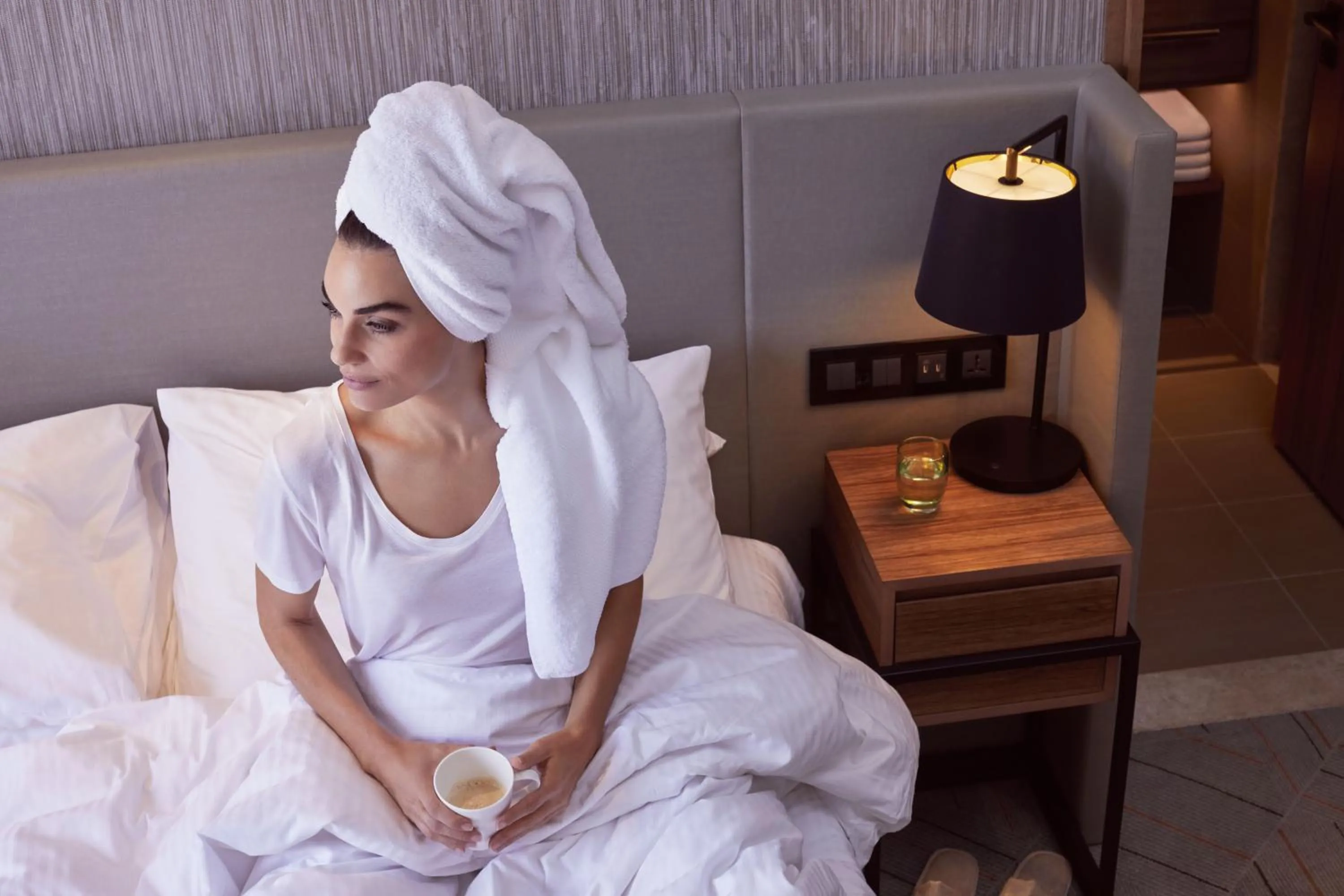 People in Mysk Al Mouj Hotel