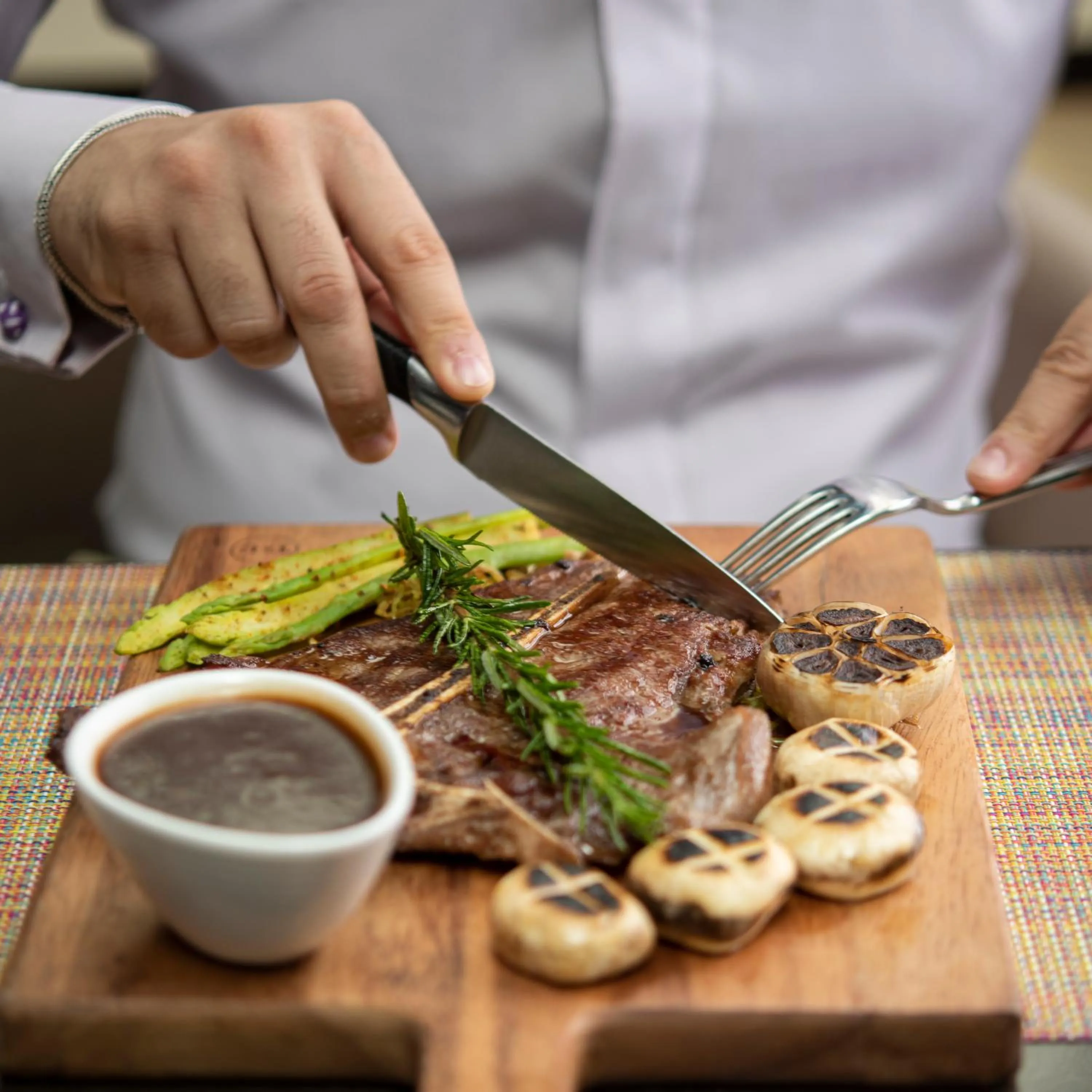 Food in Mysk Al Mouj Hotel