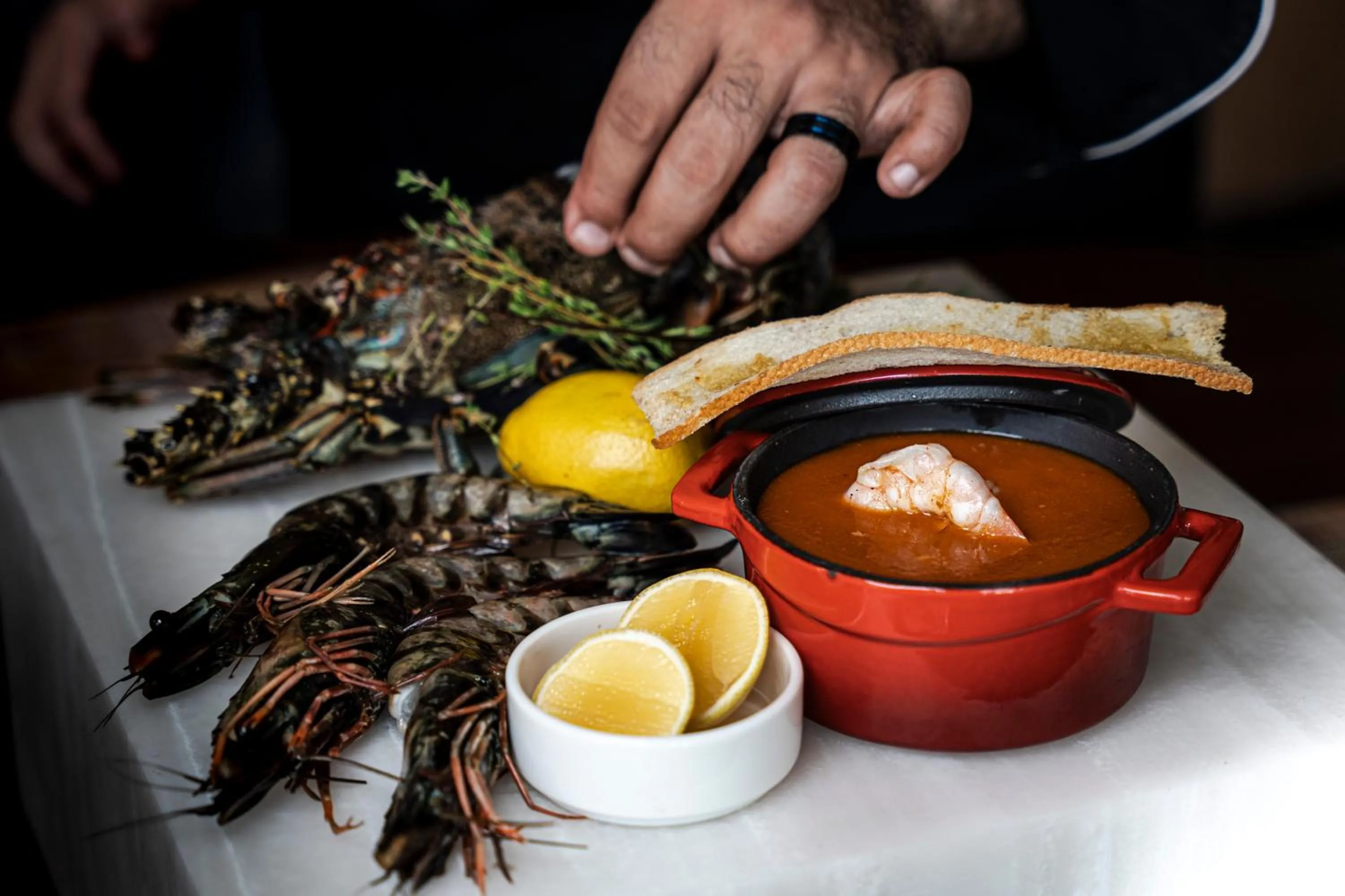 Food in Mysk Al Mouj Hotel