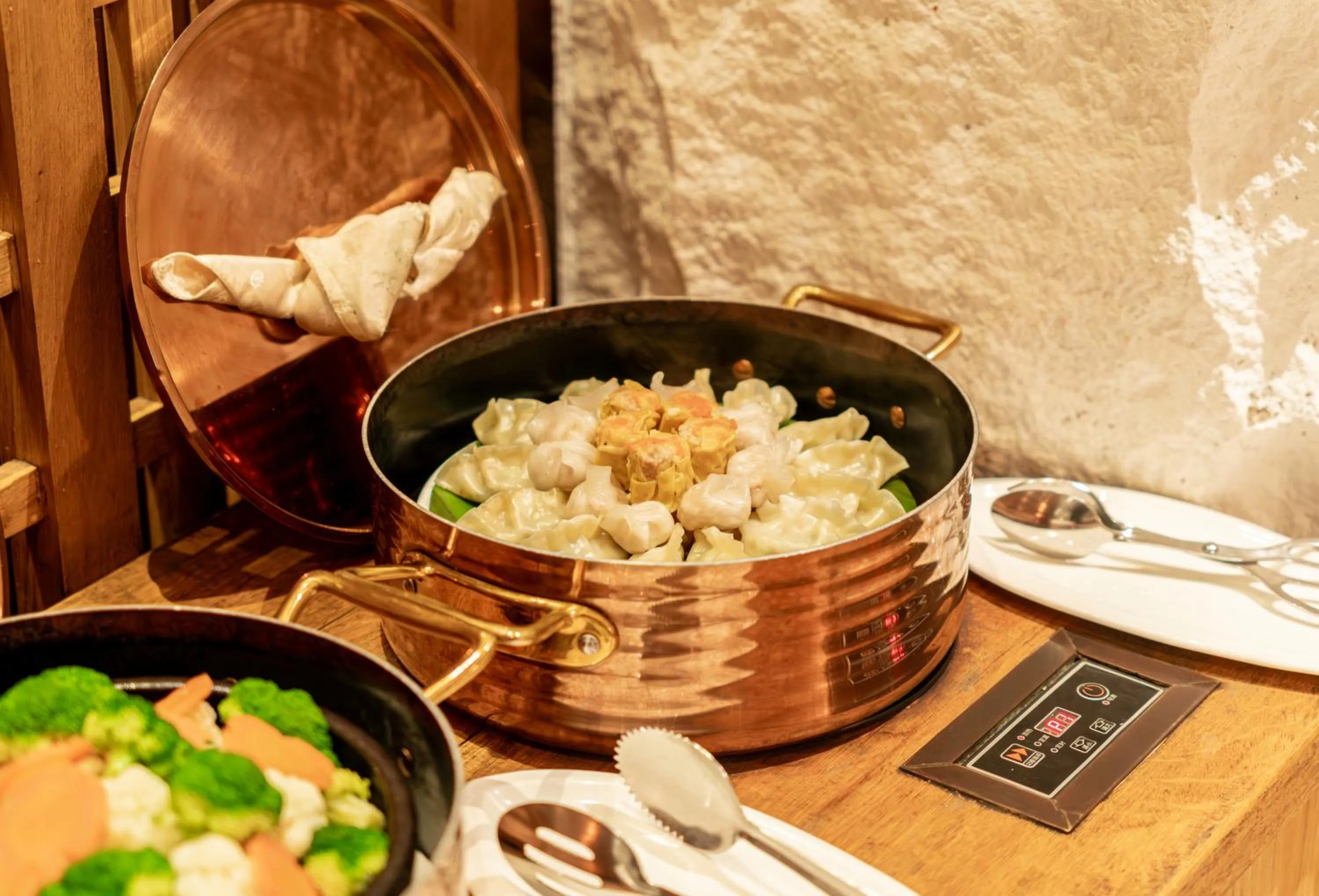 Buffet breakfast in A&EM Art Hotel