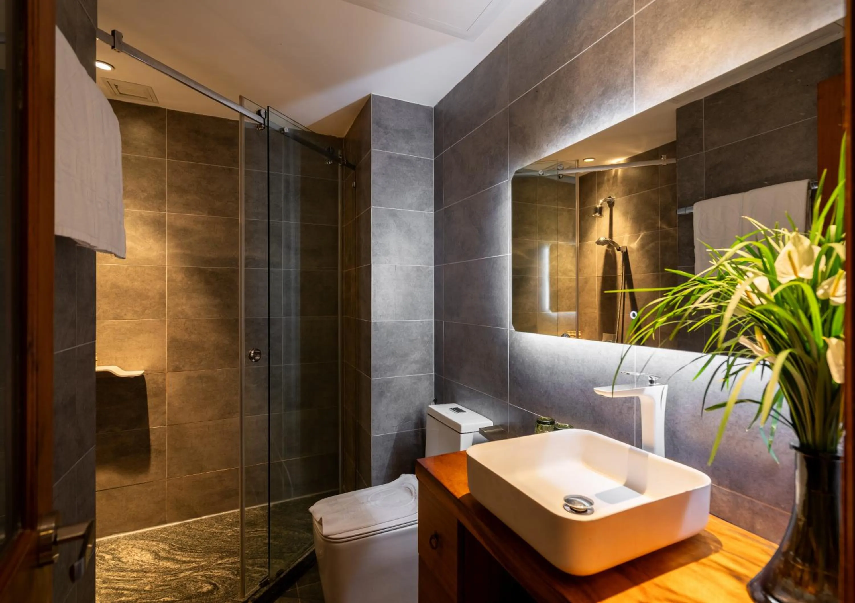 Shower in A&EM Art Hotel