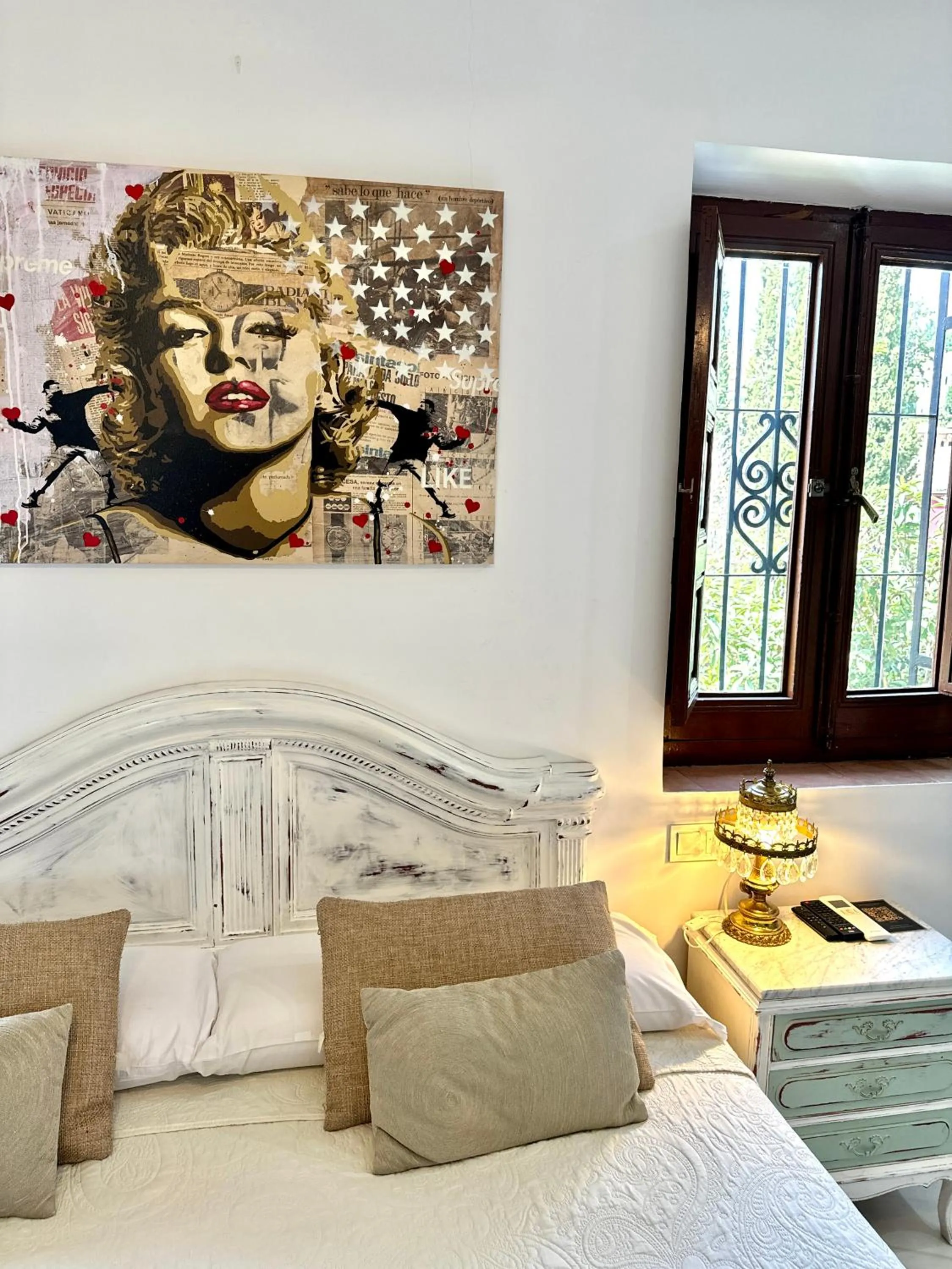 Bed in Hotelito Suecia